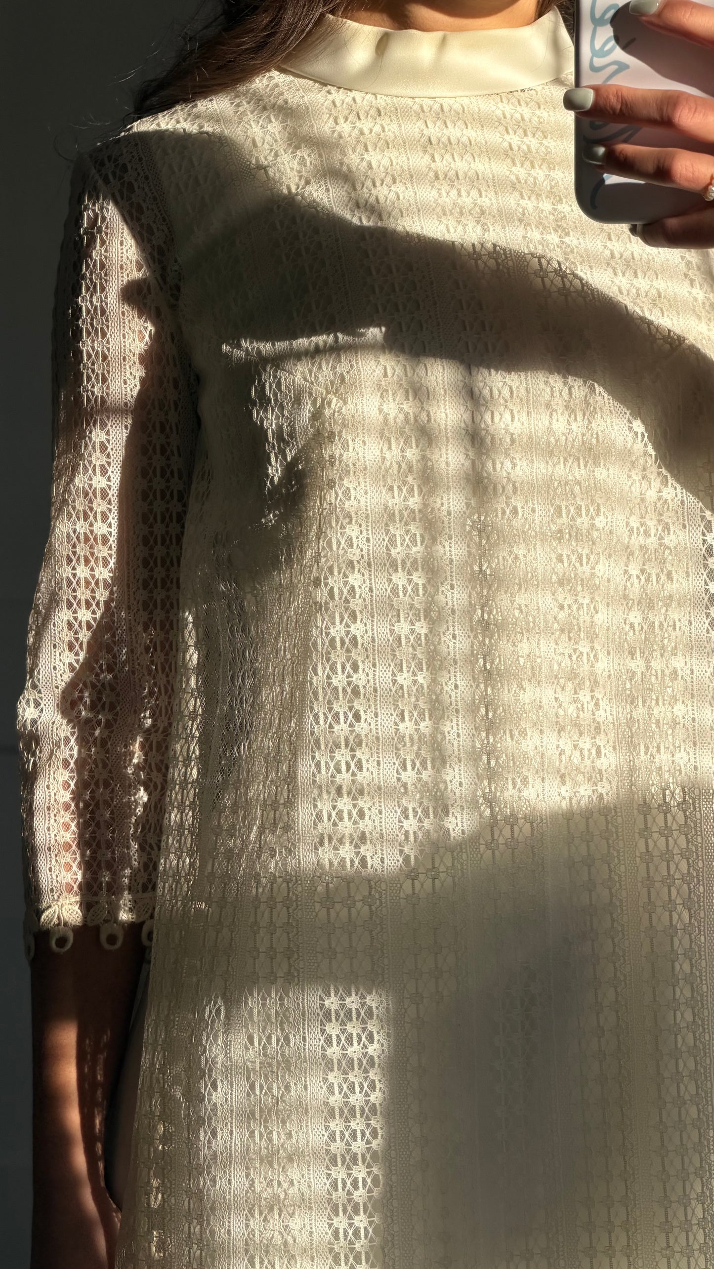Rare Canadian Two-Piece Wedding Ensemble with Train