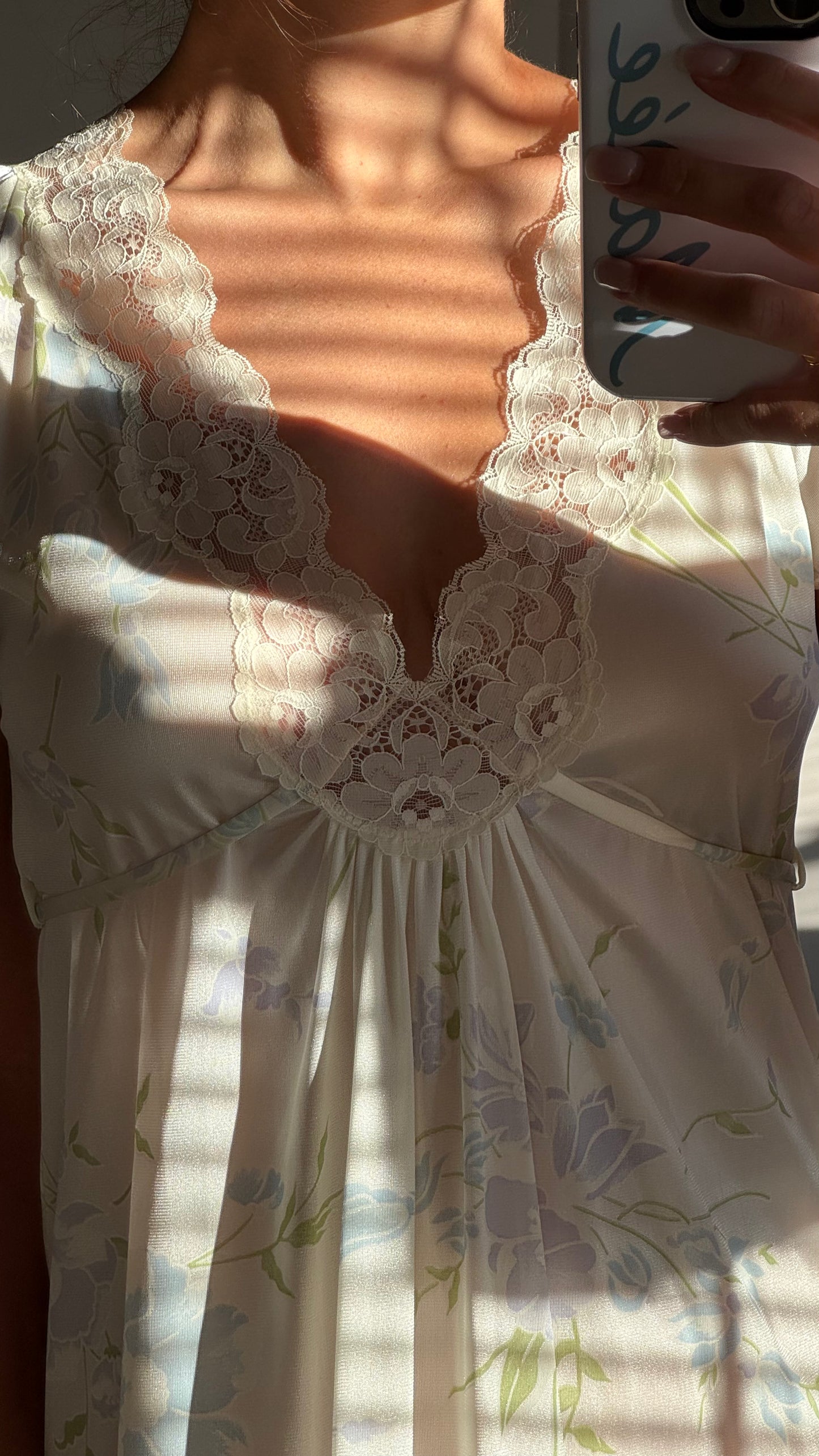 Rare Tom Bezduda Floral Lace Detail Slip