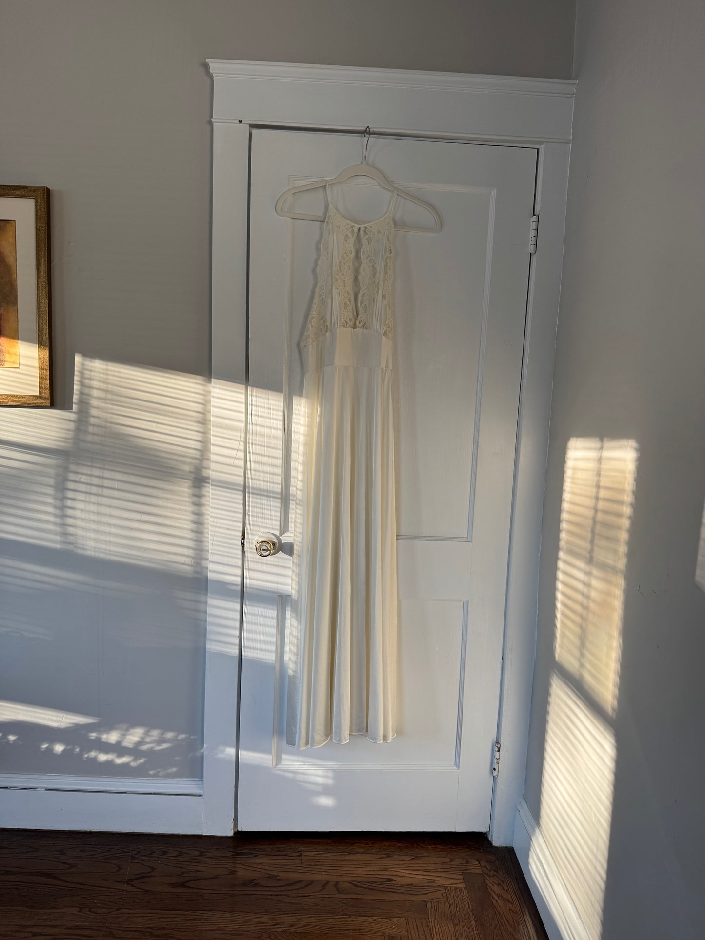 Rare Lily of France Lace Cutout Slip