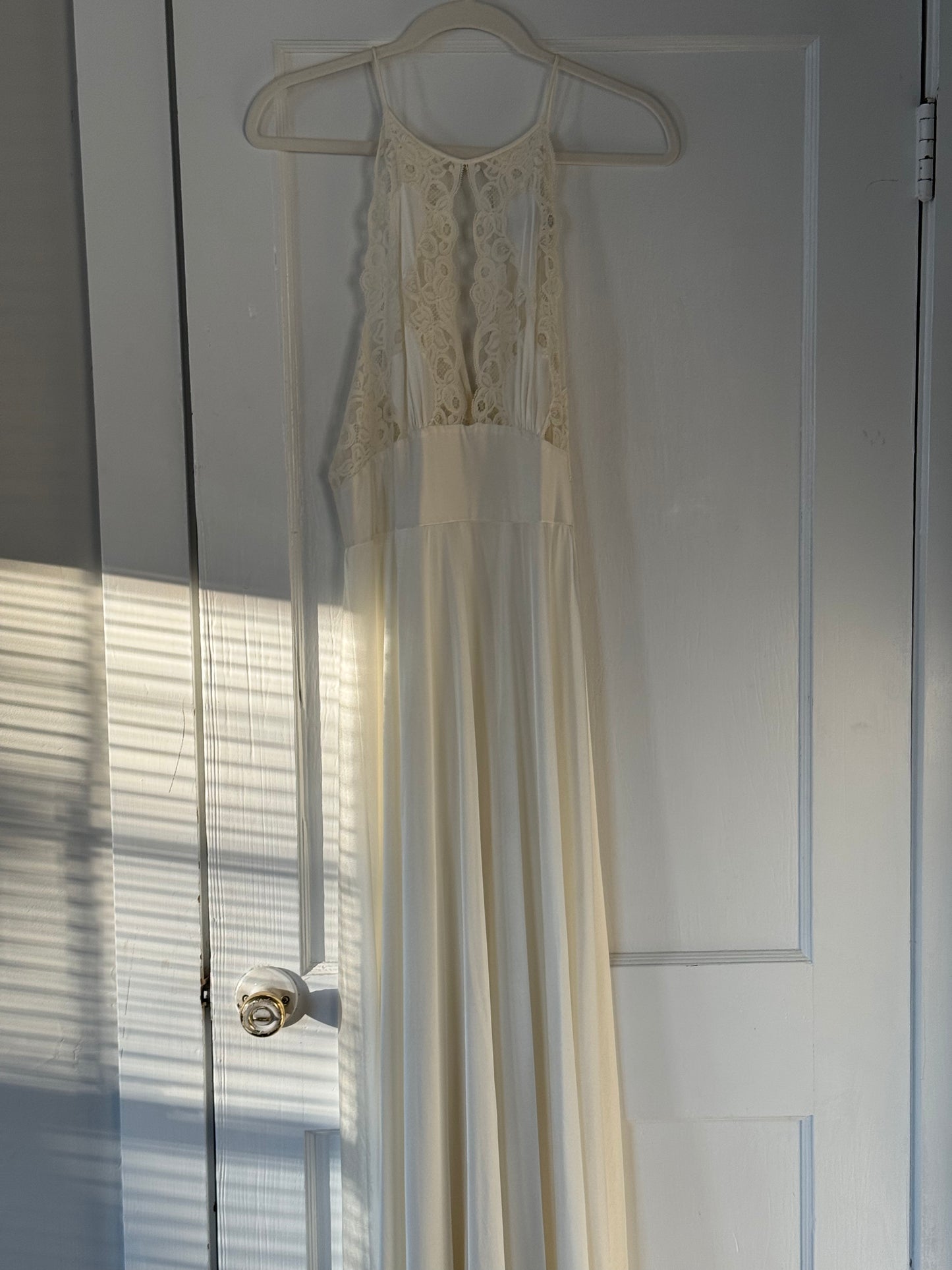 Rare Lily of France Lace Cutout Slip