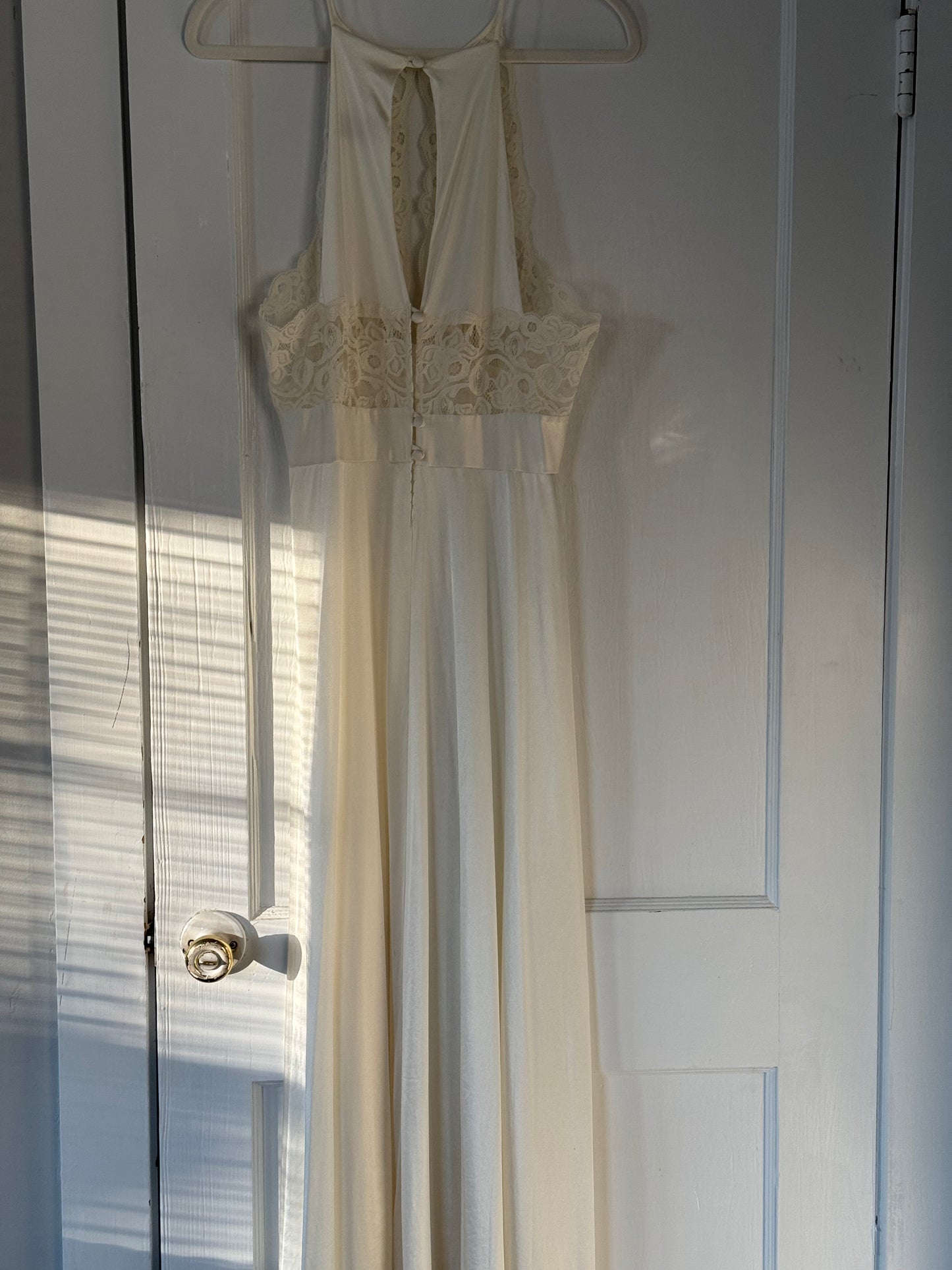 Rare Lily of France Lace Cutout Slip