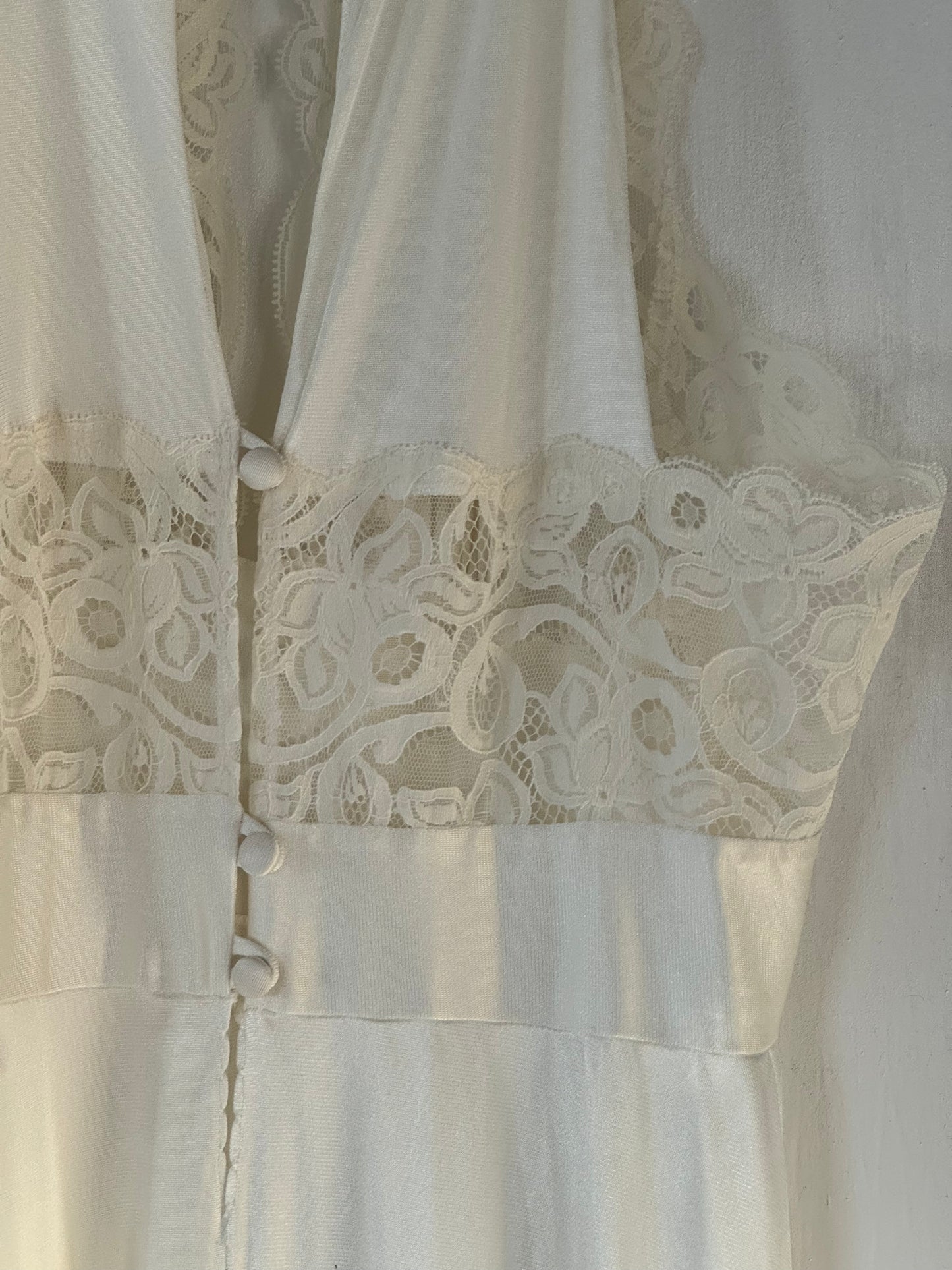 Rare Lily of France Lace Cutout Slip