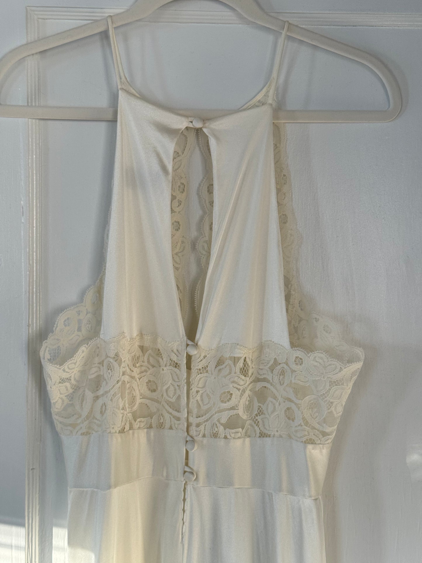Rare Lily of France Lace Cutout Slip