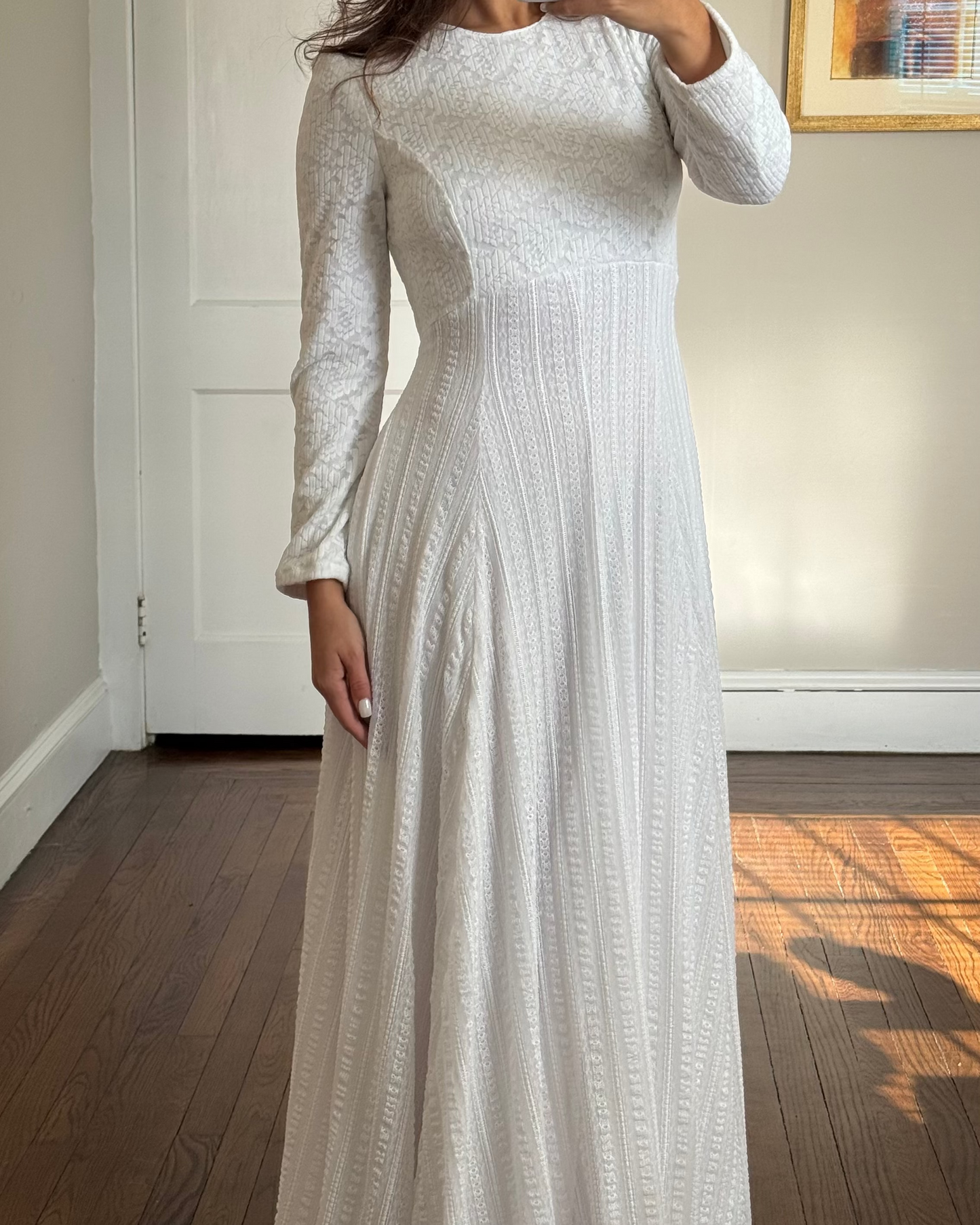 70s Longsleeve Maxi Dress