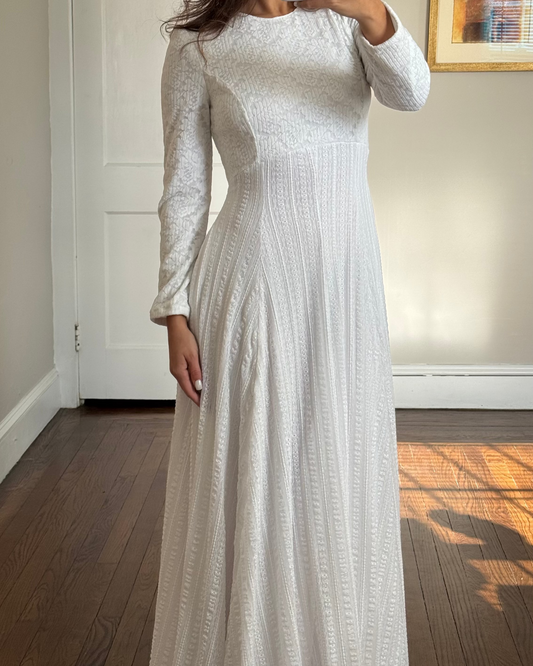 70s Longsleeve Maxi Dress