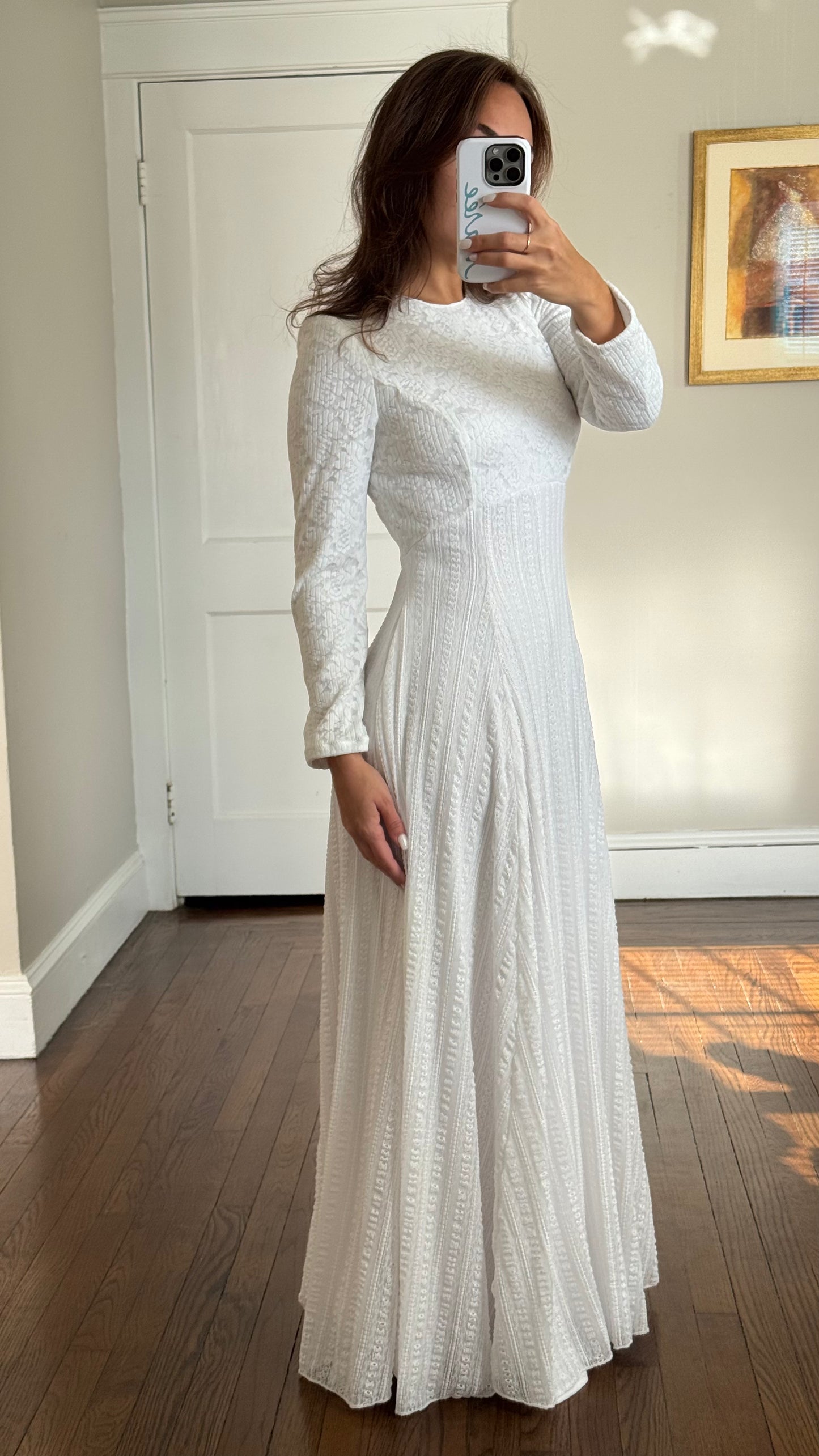 70s Longsleeve Maxi Dress