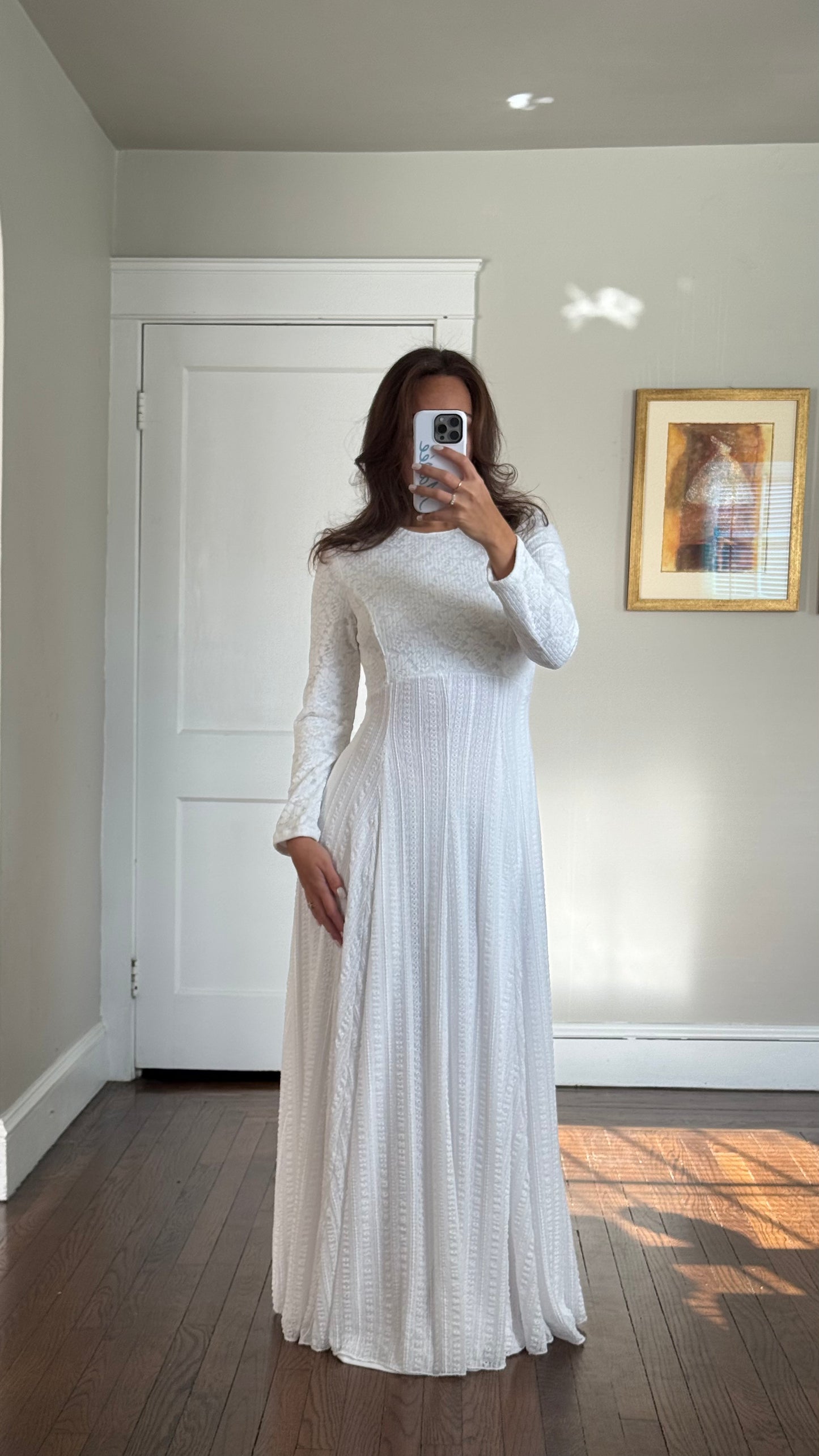 70s Longsleeve Maxi Dress