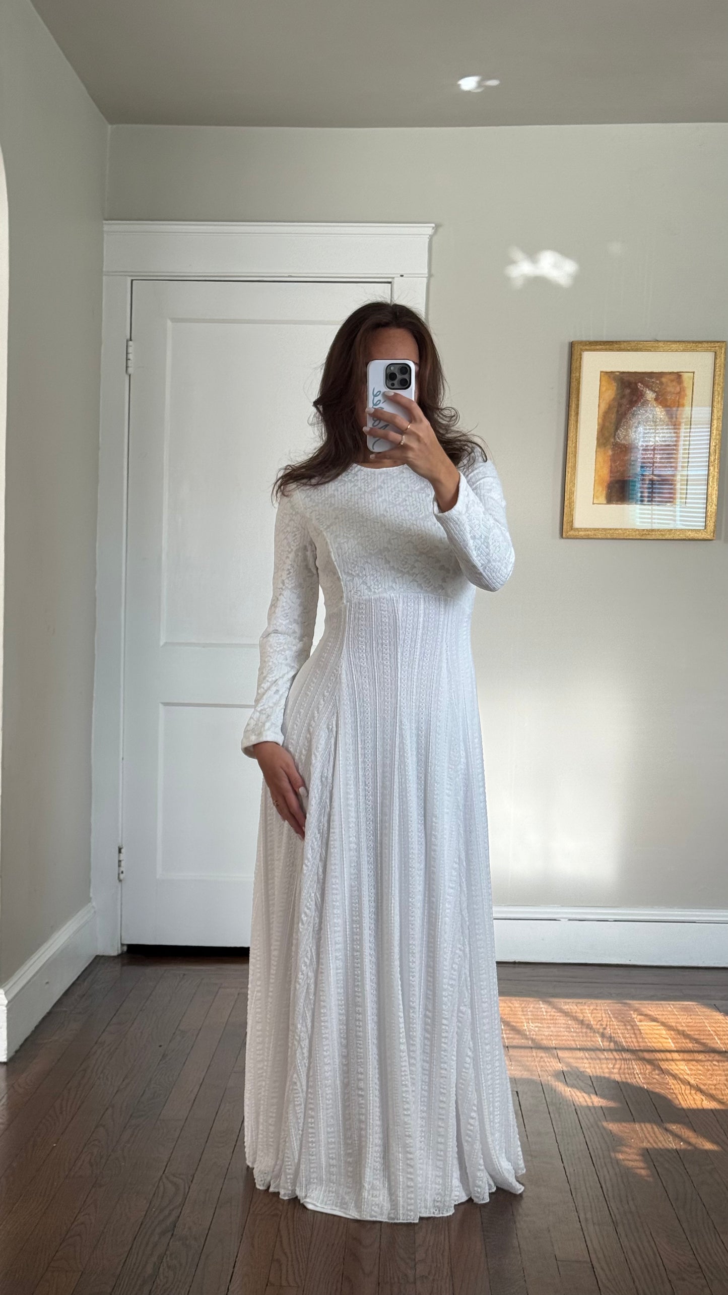 70s Longsleeve Maxi Dress