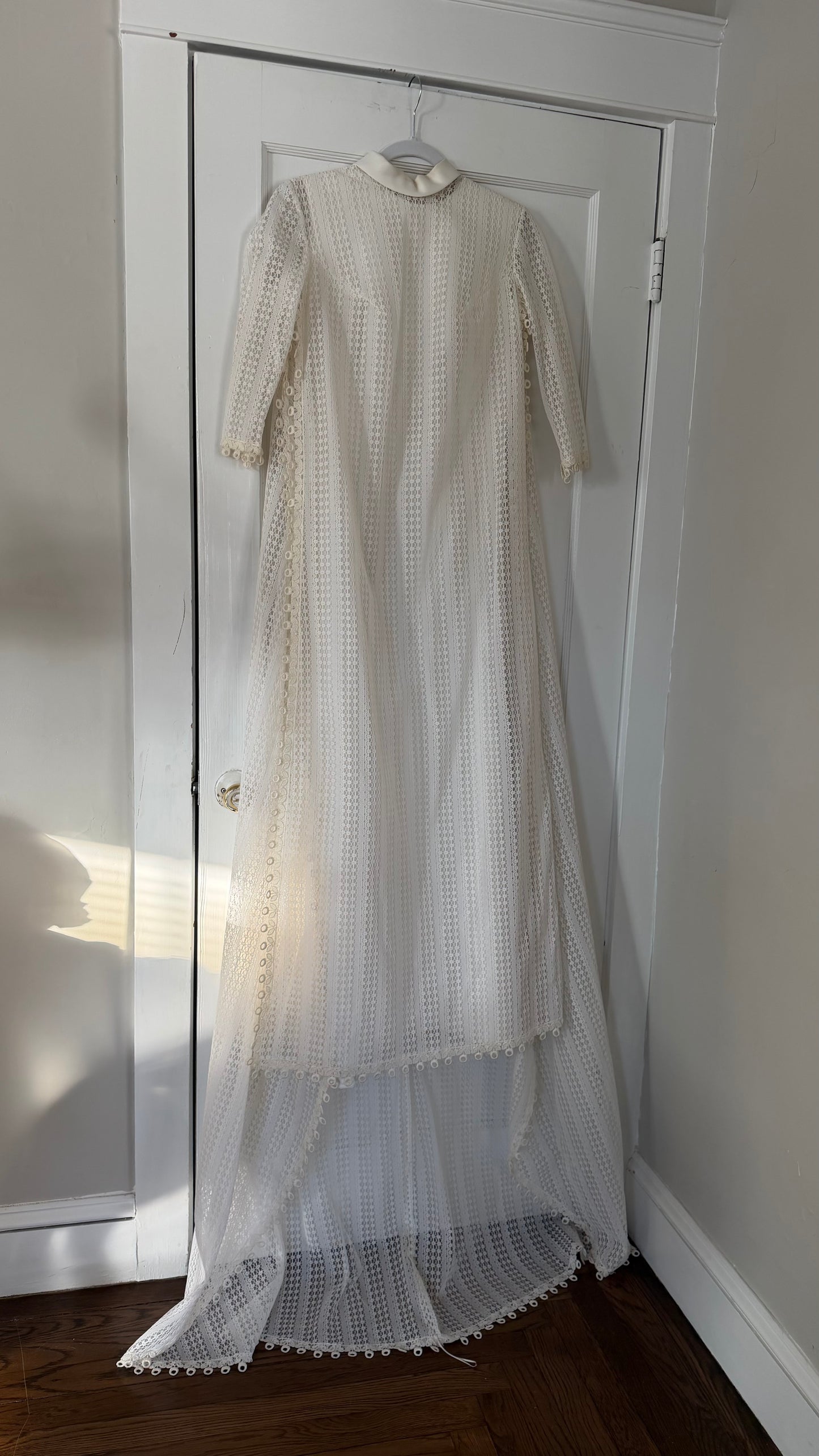 Rare Canadian Two-Piece Wedding Ensemble with Train