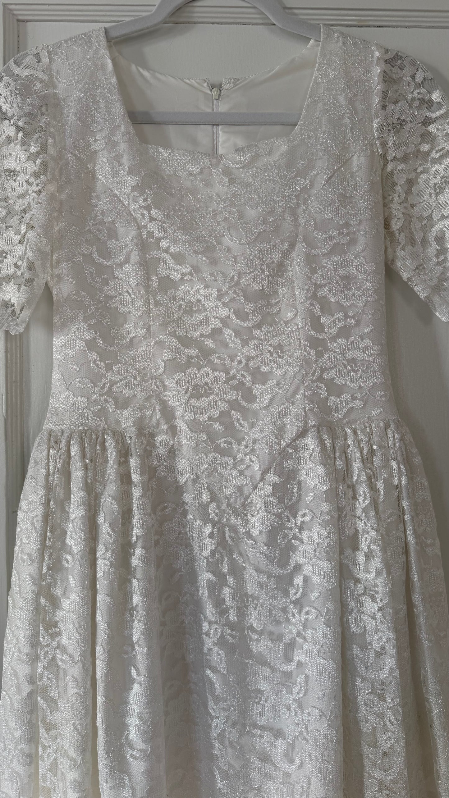 Basque Waist Lace Dress