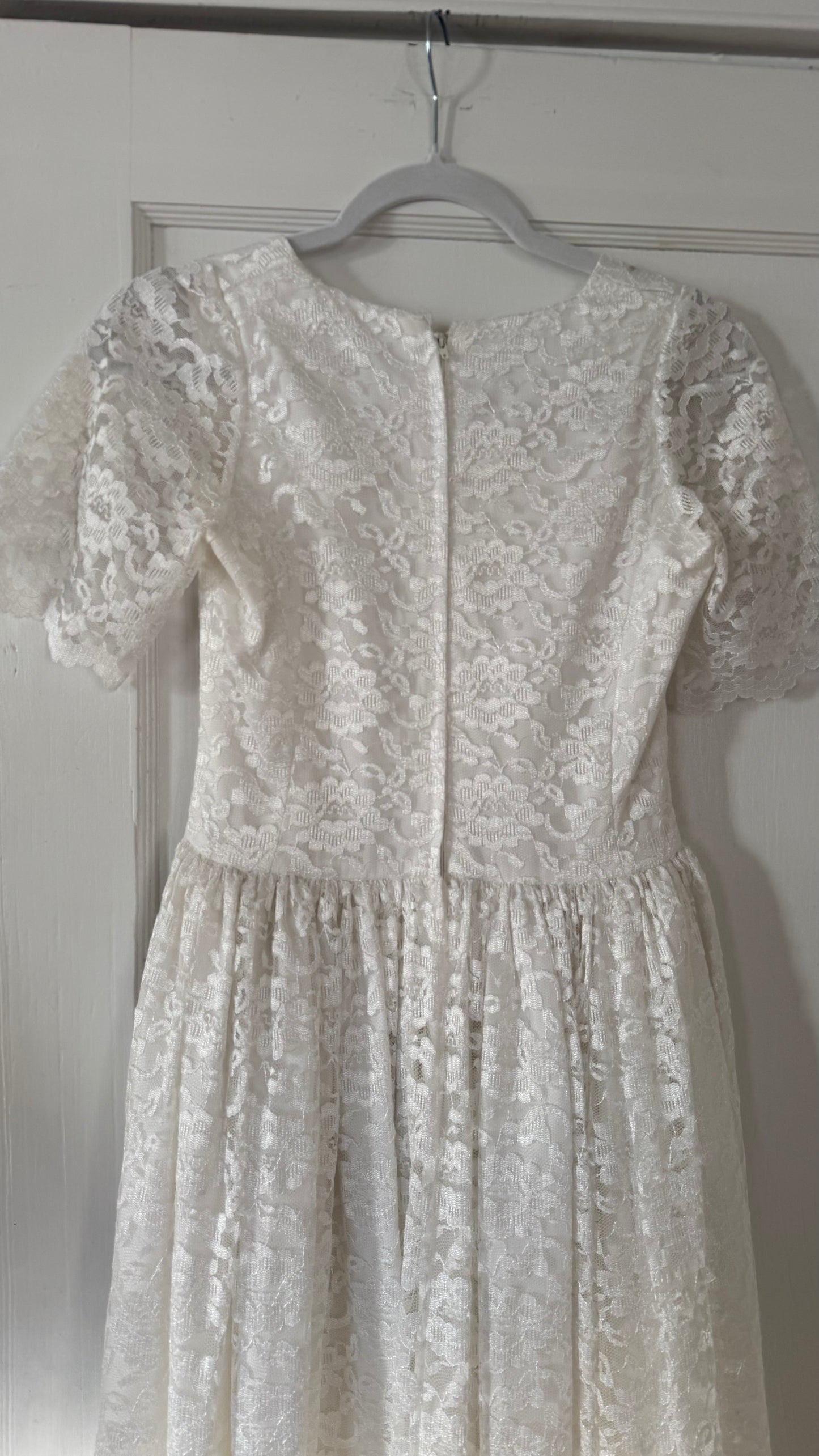 Basque Waist Lace Dress