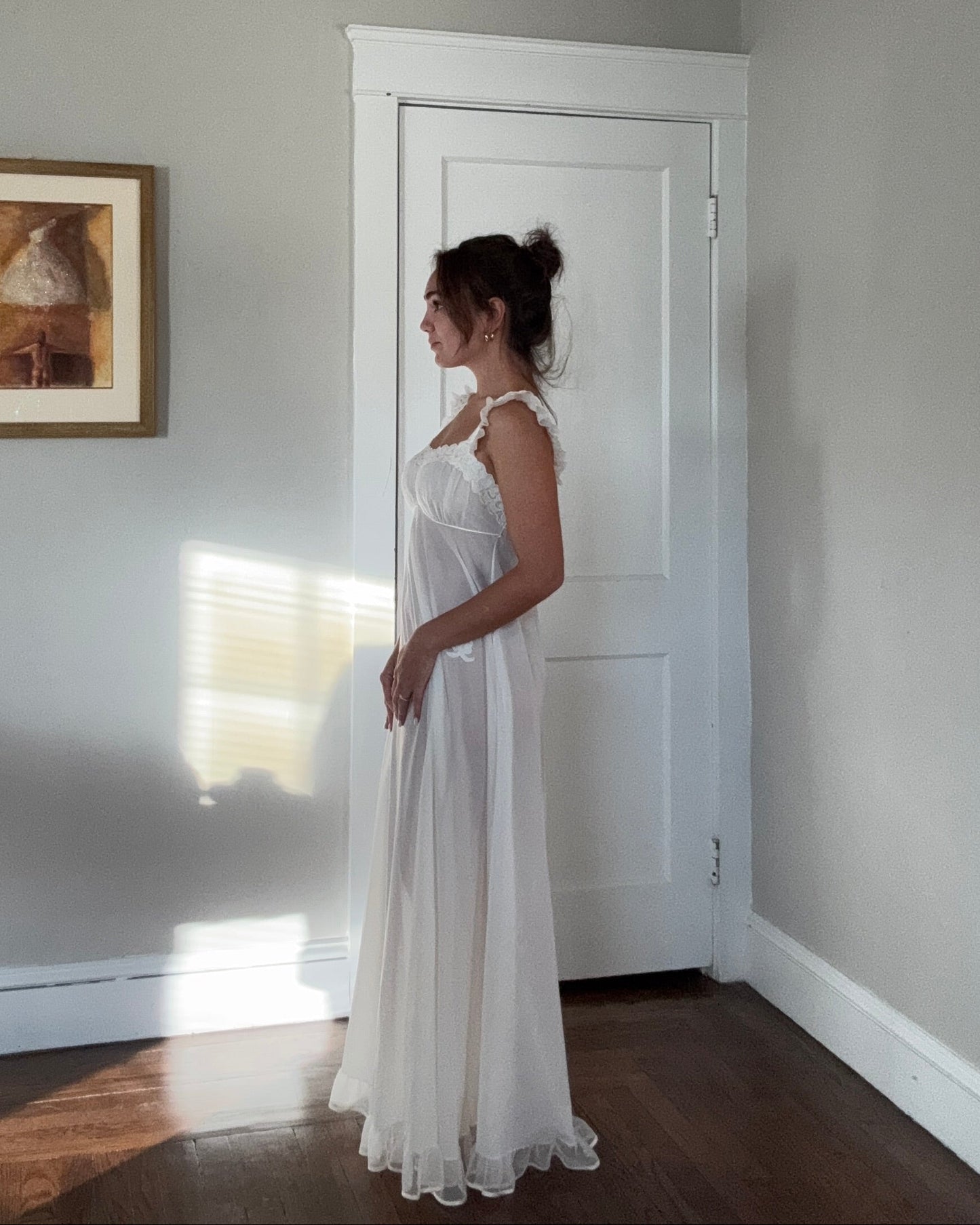 Rare 60s Bow Appliqué Detail Slip