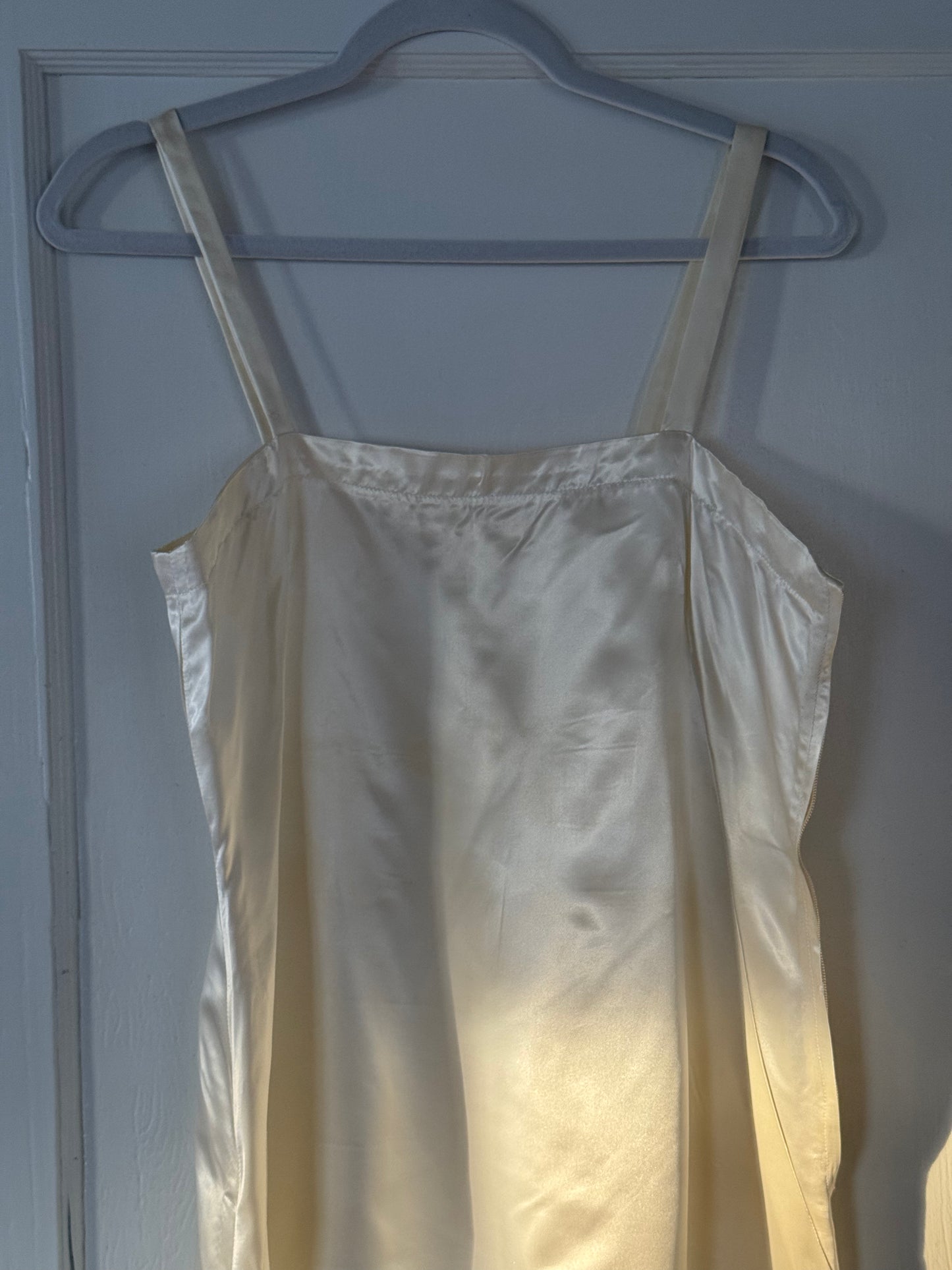 Vintage Mesh & Lace Gown Set w/ Matching Slip Dress