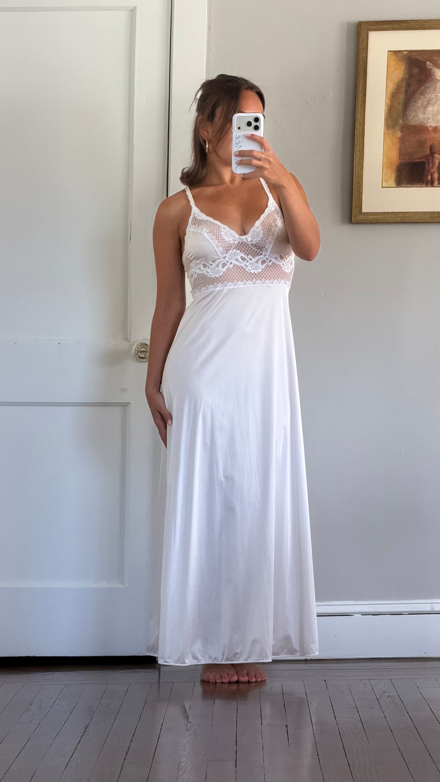 Lace Maxi Slip & Peignoir Set