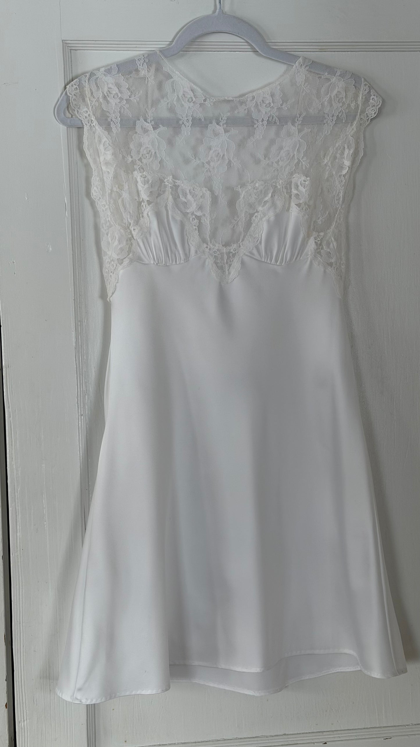 Rare Tom Bezduda Lace Yoke Mini Slip Dress