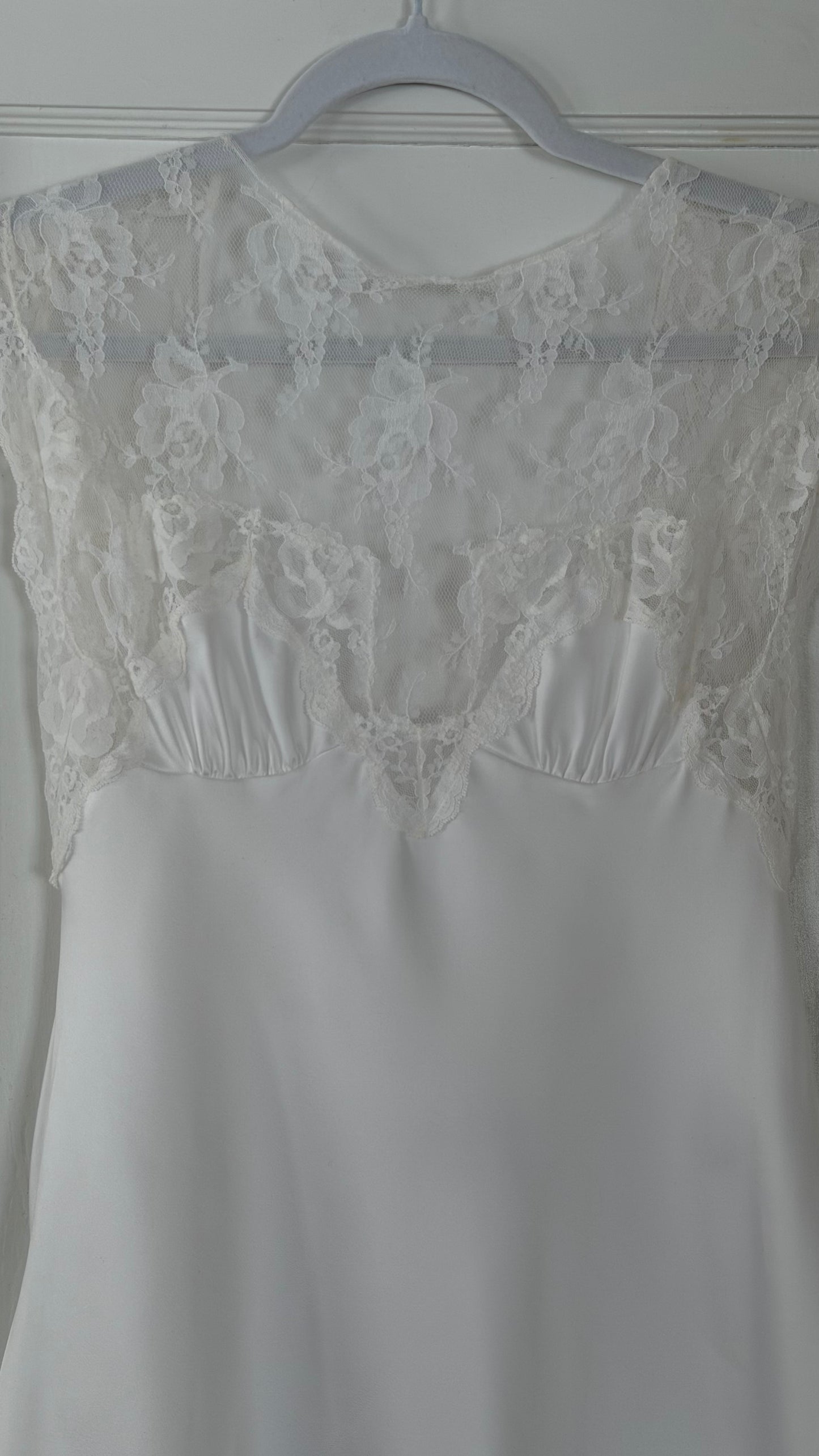 Rare Tom Bezduda Lace Yoke Mini Slip Dress