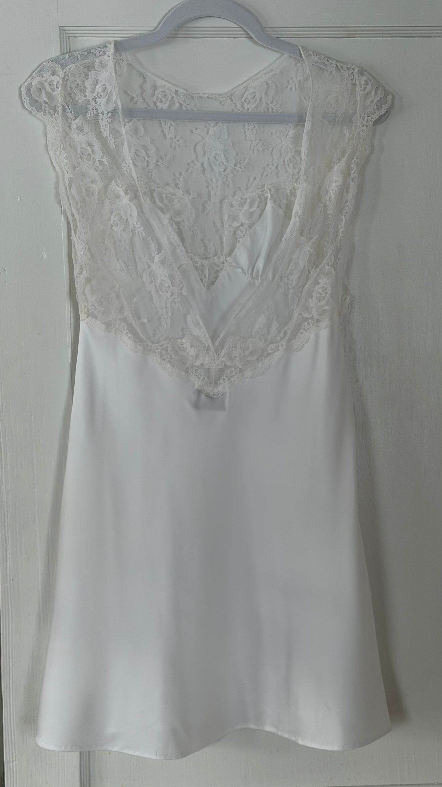 Rare Tom Bezduda Lace Yoke Mini Slip Dress