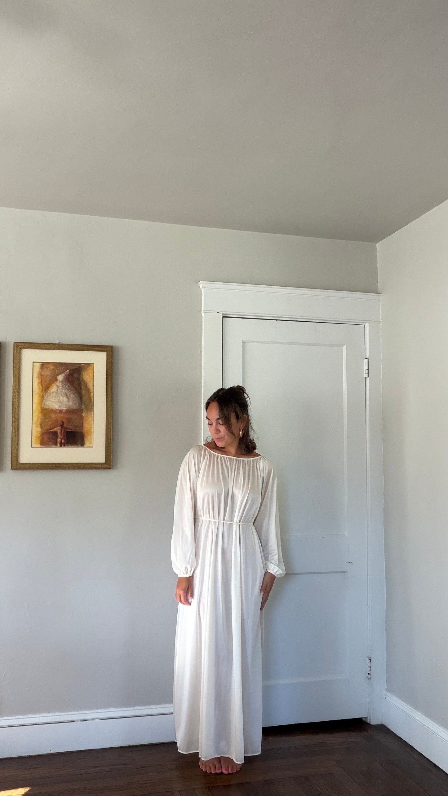 Tie Back Cream/Ivory Maxi Slip