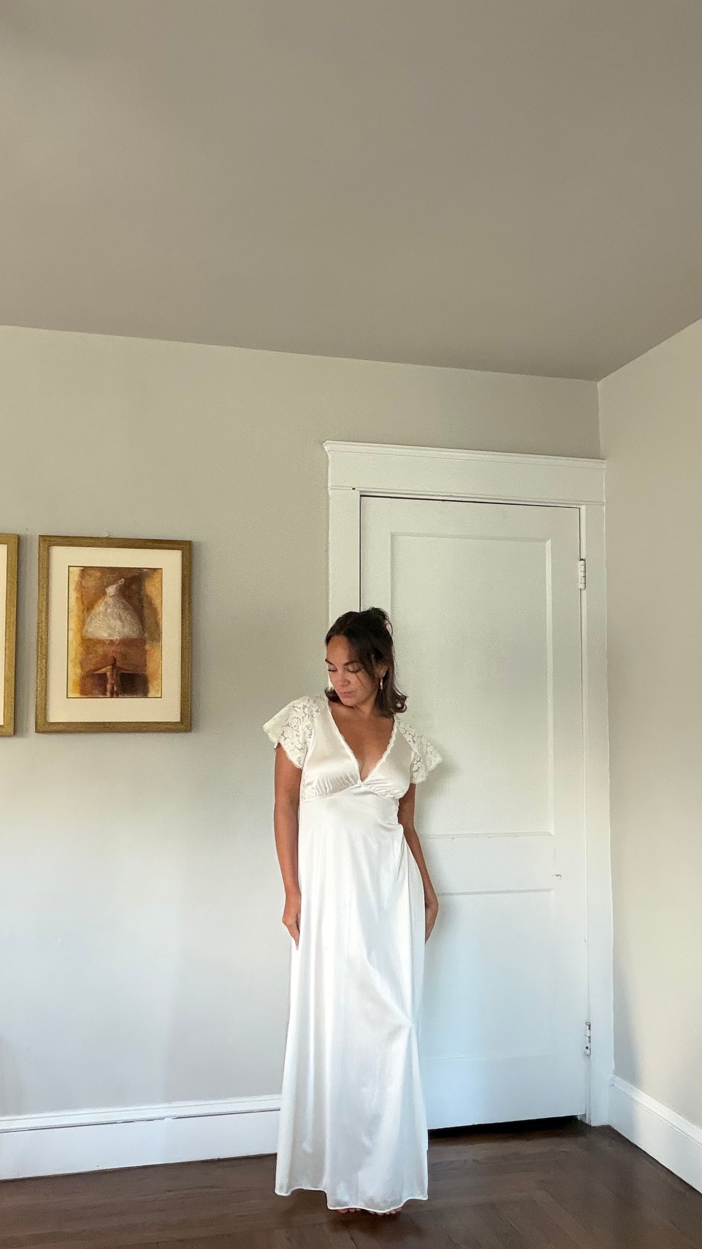 V-Neck Short Sleeve Slip