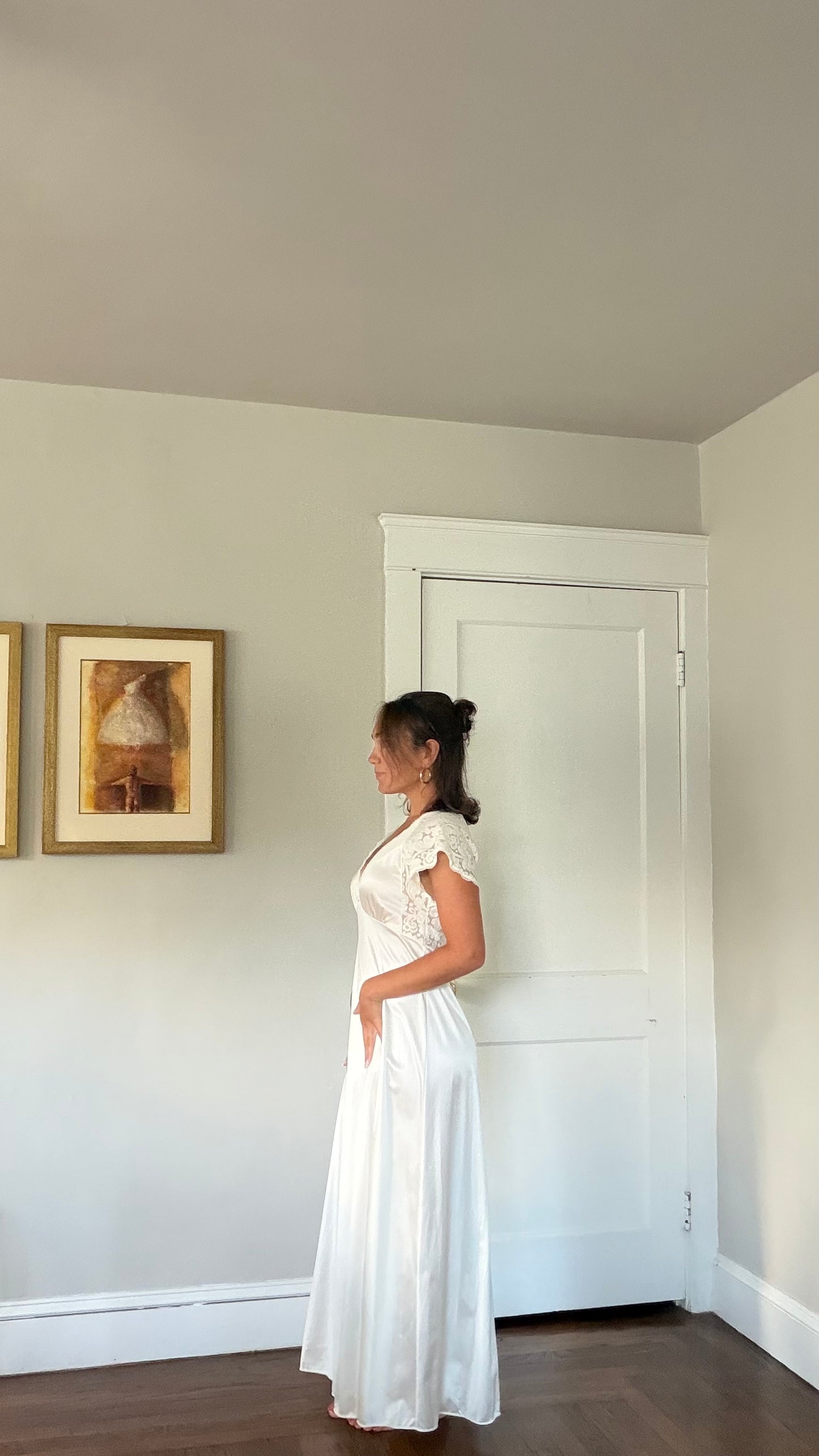 V-Neck Short Sleeve Slip