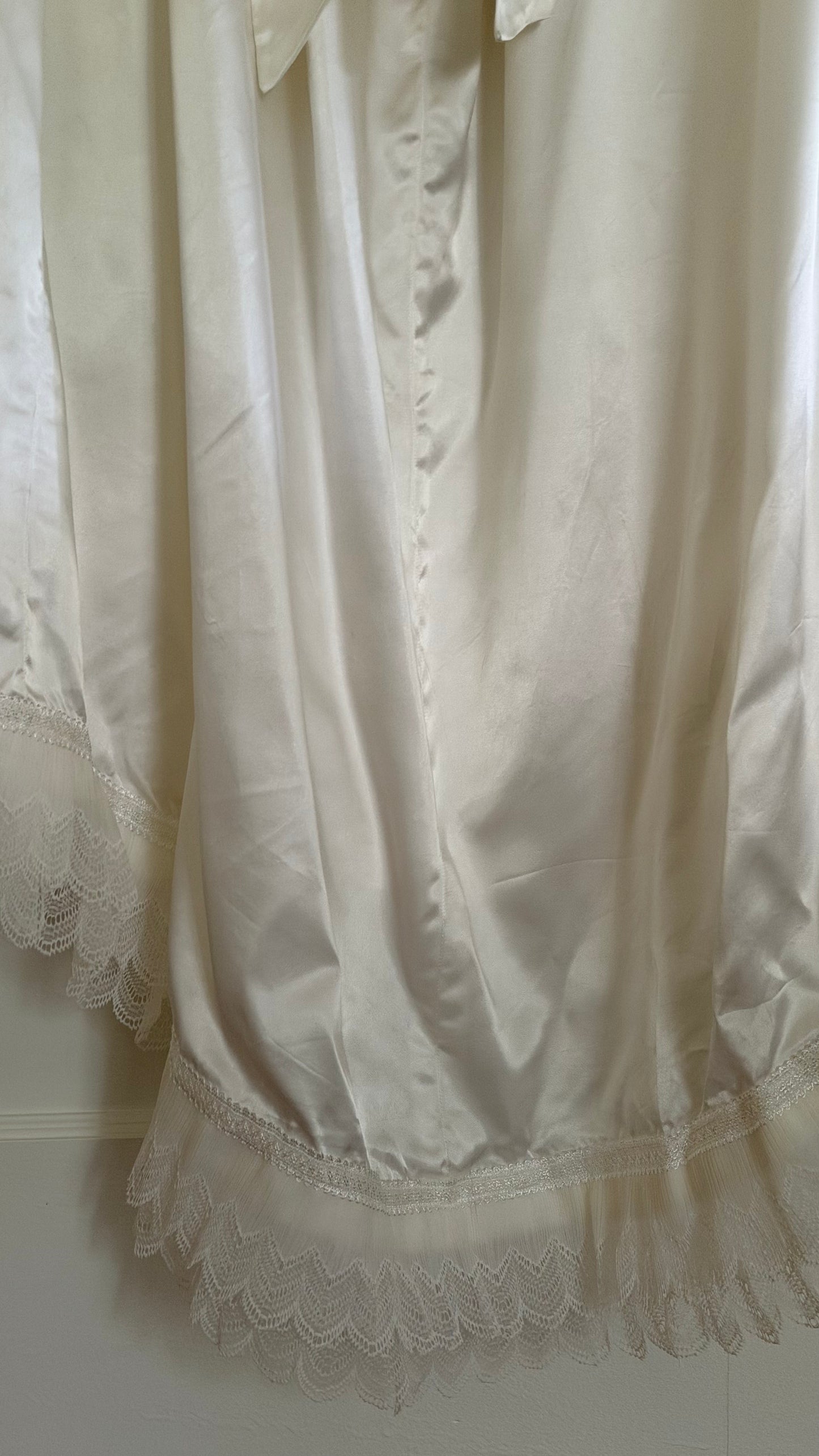 Empire Waist Cap Sleeve Wedding Gown