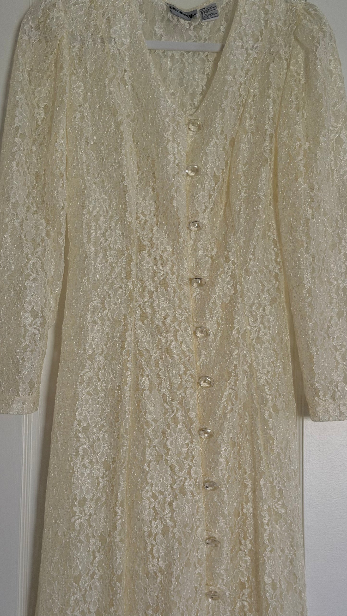 Cream Lace Corset Back Midi Dress