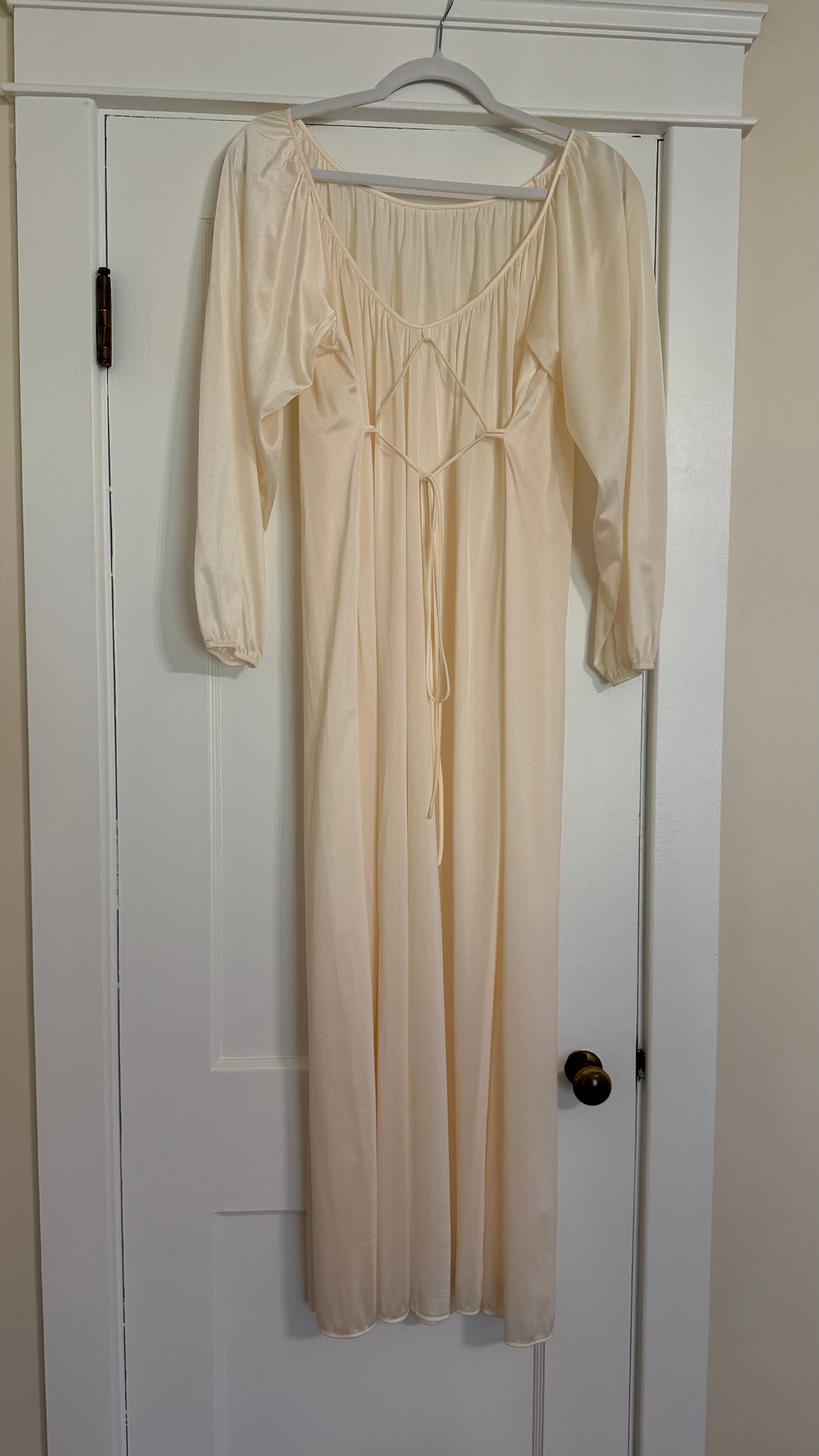 Tie Back Cream/Ivory Maxi Slip