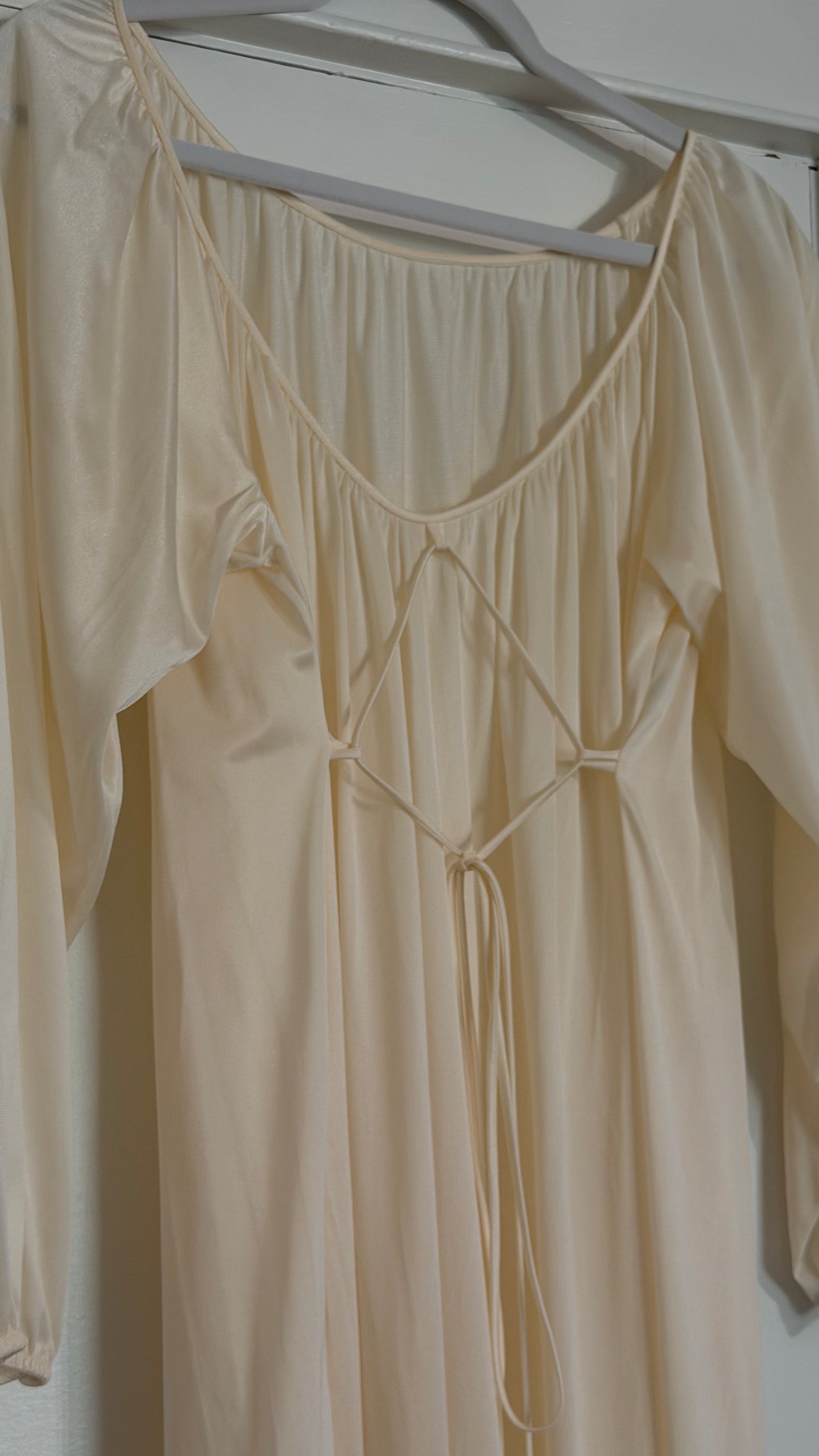 Tie Back Cream/Ivory Maxi Slip