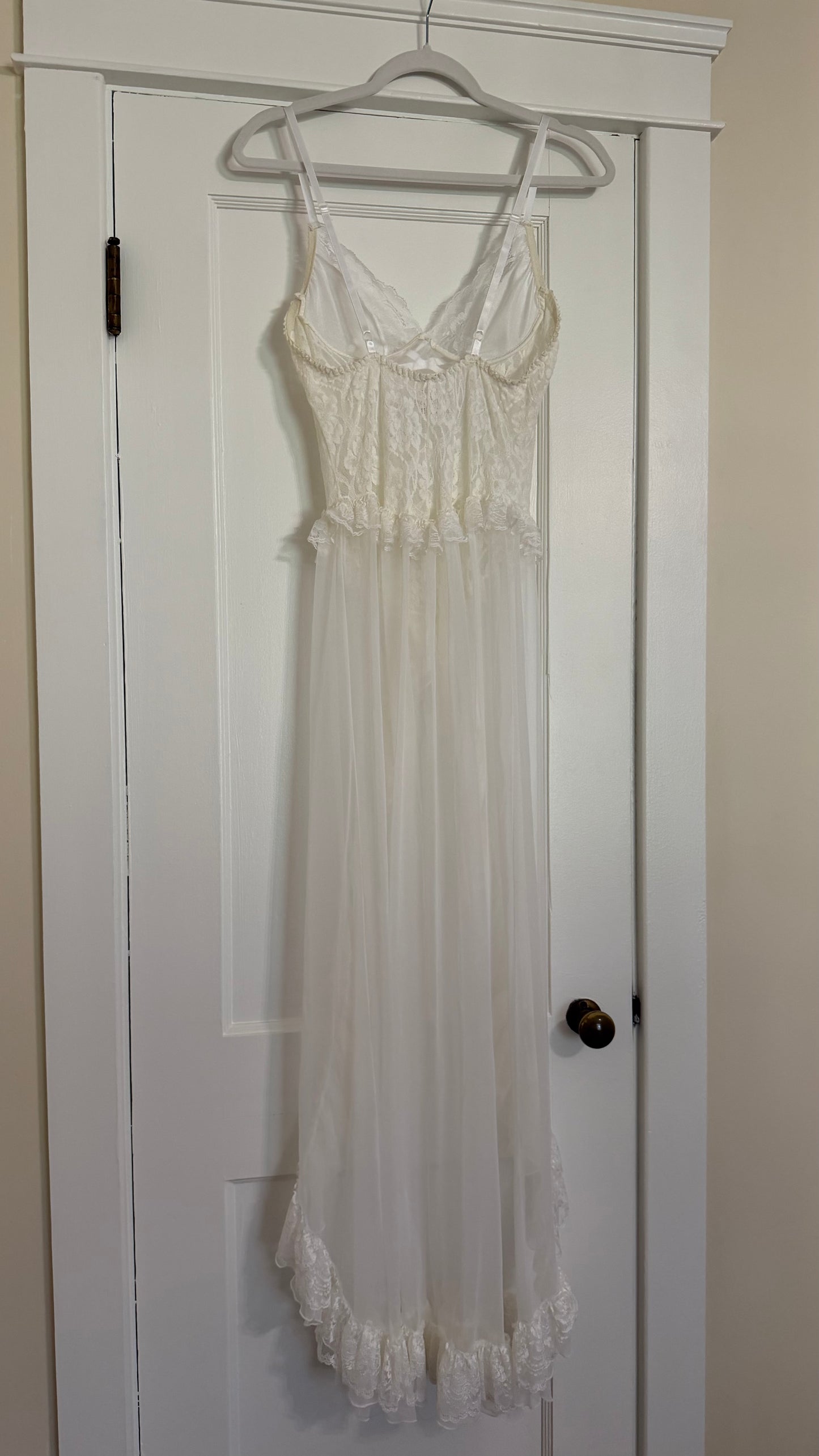 Three-Piece Ruffle and Ribbon Bridal Set