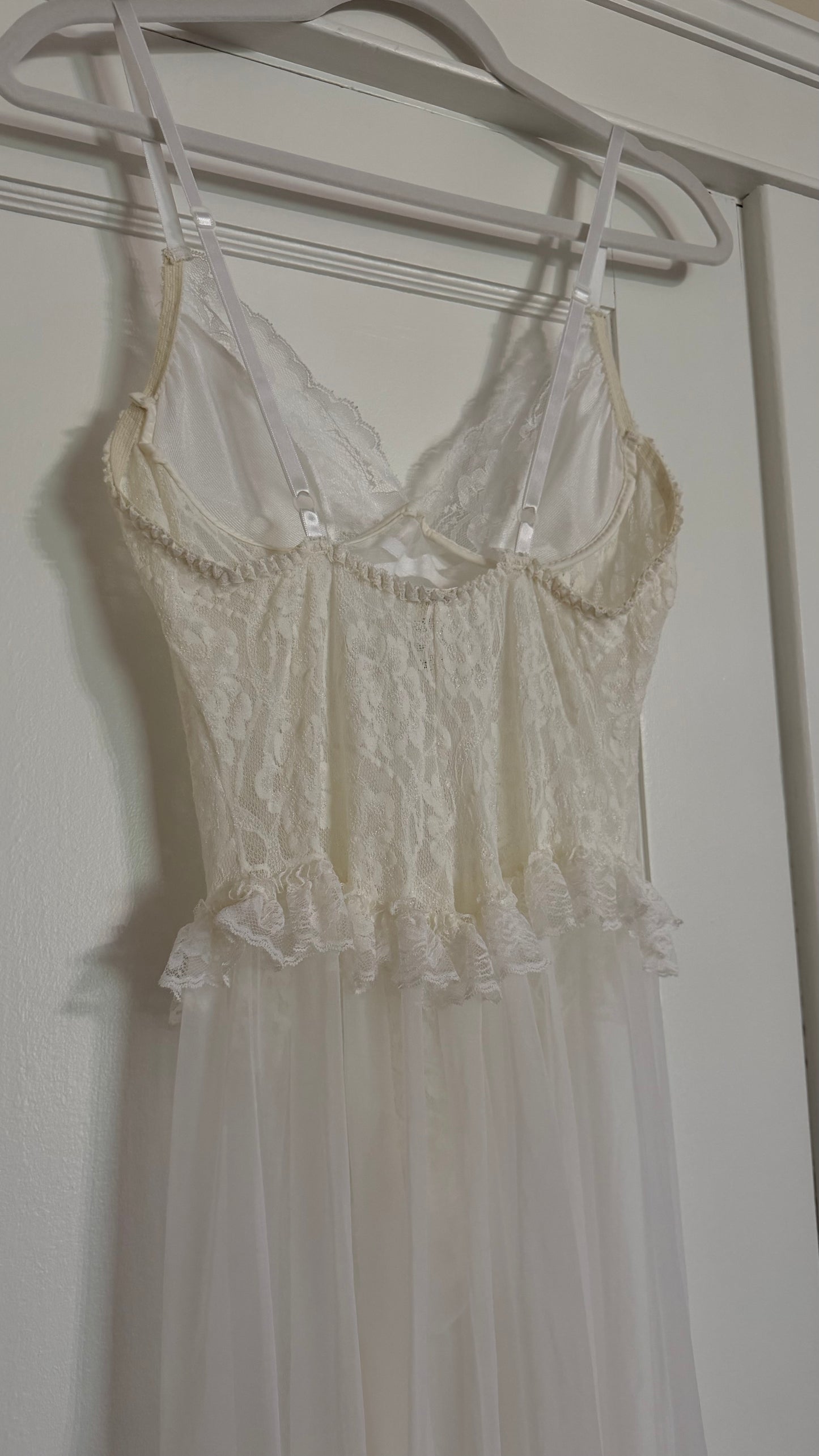 Three-Piece Ruffle and Ribbon Bridal Set