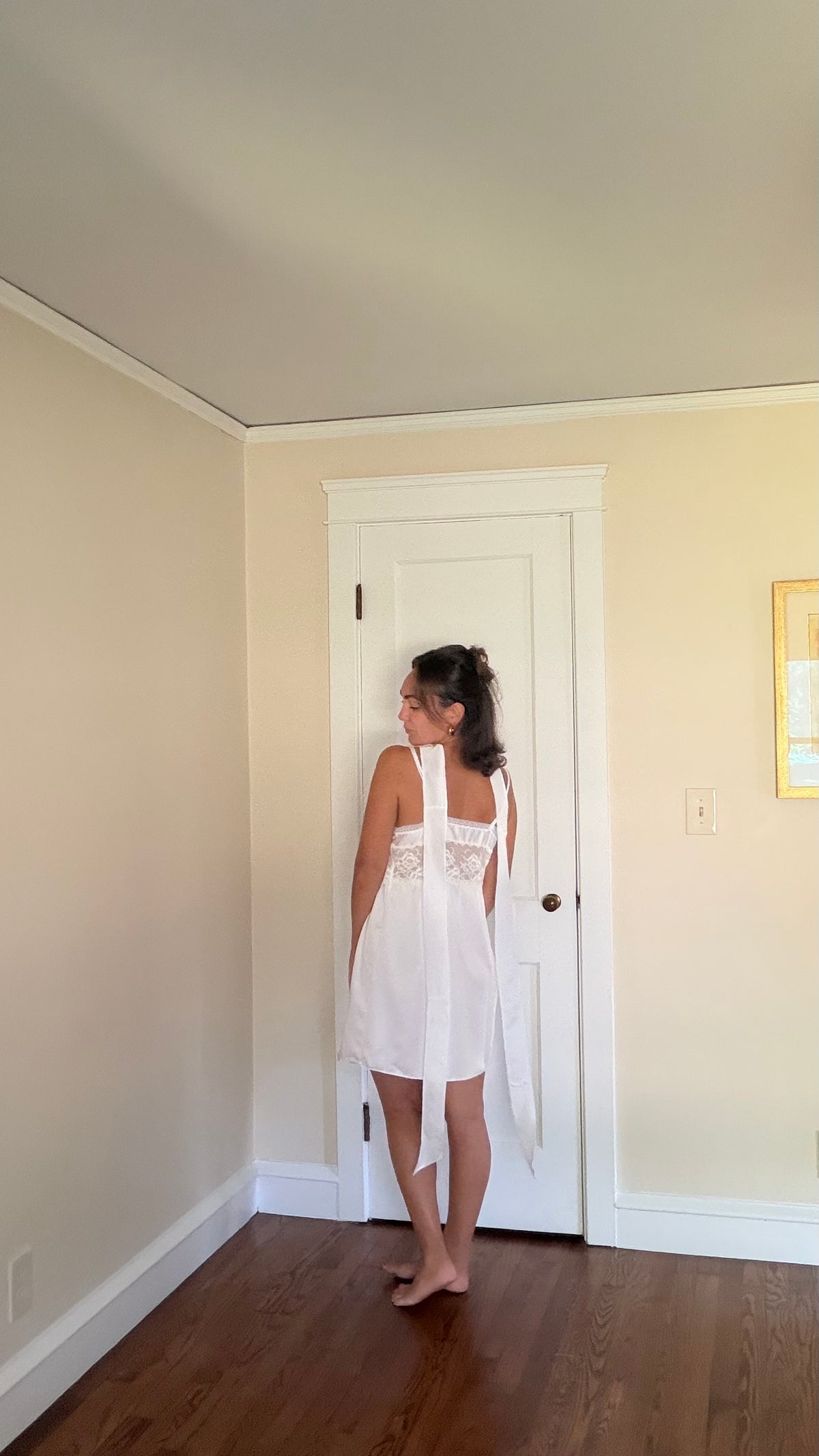 Mini Slip with Custom Matching Neck Scarf