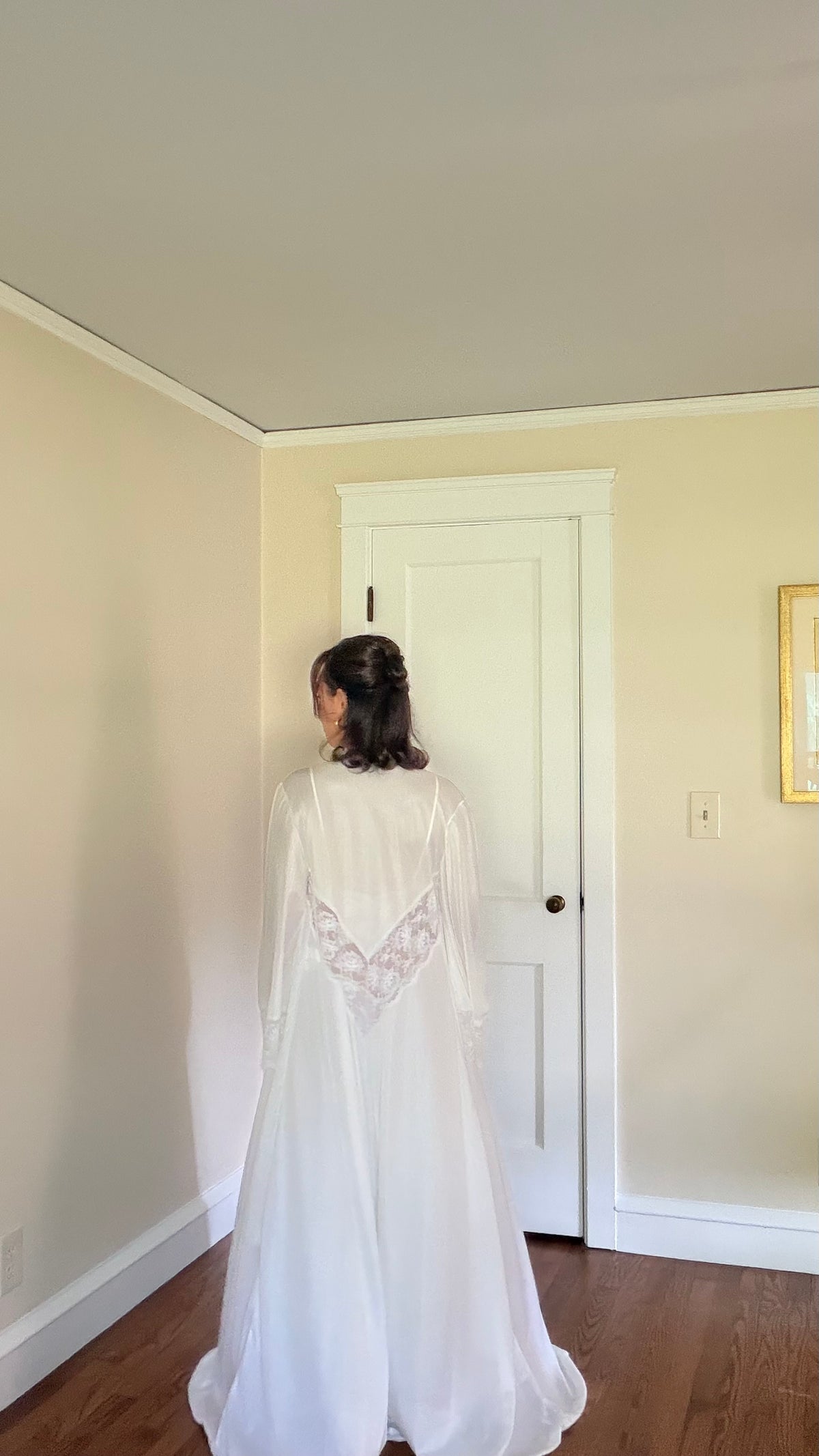 Lace-Detail Peignoir Set