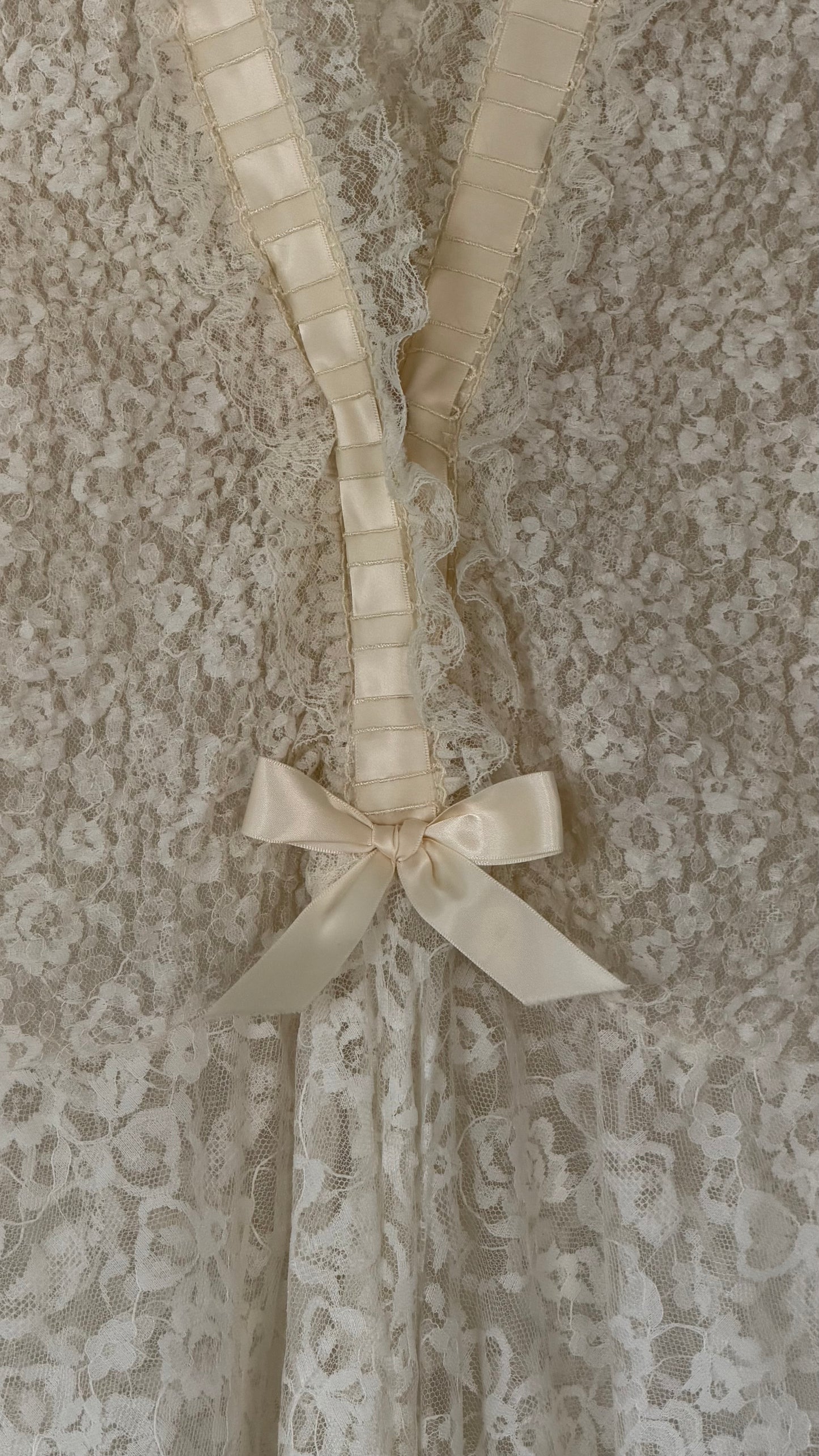 Rare Lace Peignoir Robe