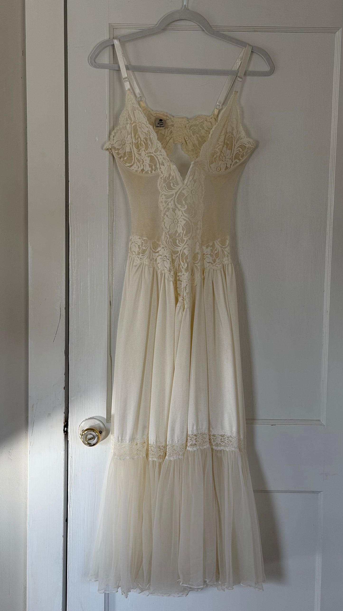 Rare Corset Lace-Detail Bridal Slip