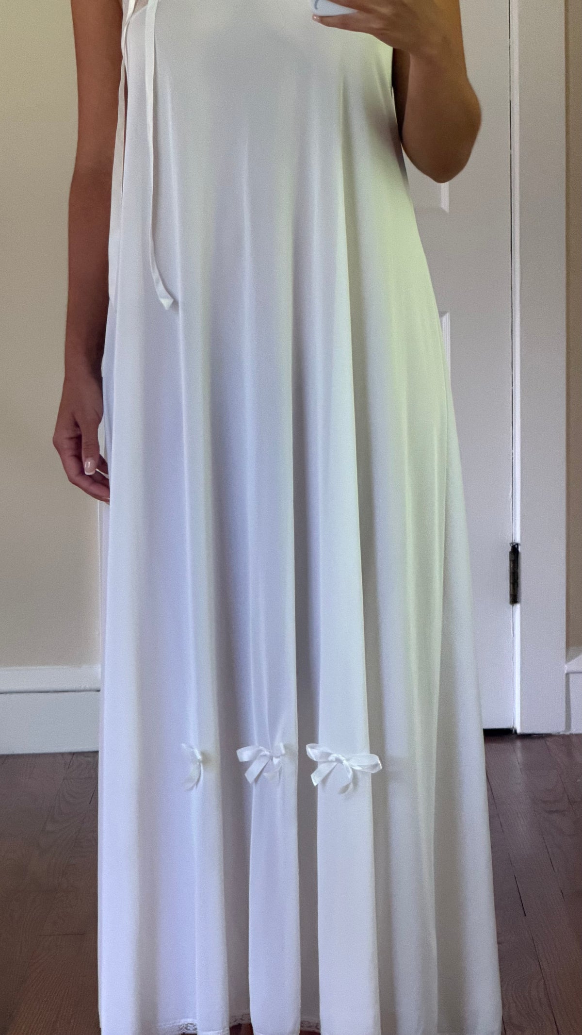 Flutter Sleeve Slip with Bow Details
