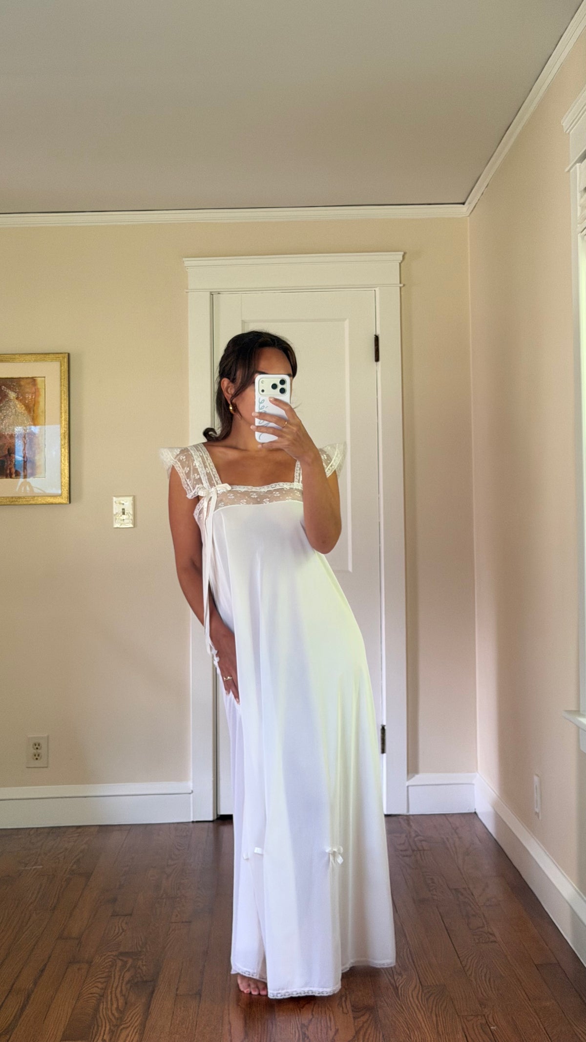 Flutter Sleeve Slip with Bow Details