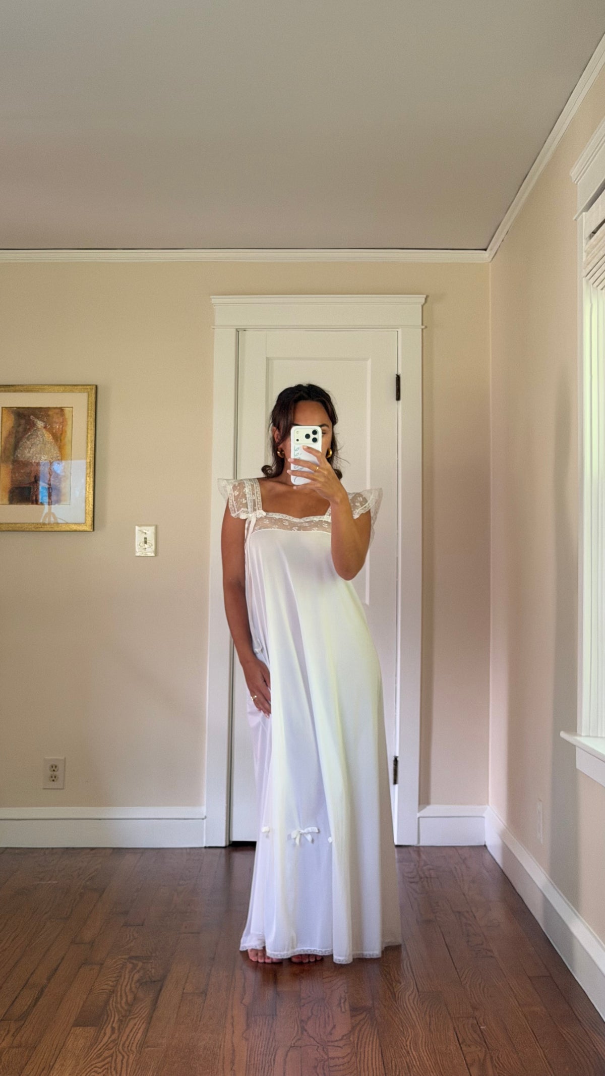 Flutter Sleeve Slip with Bow Details