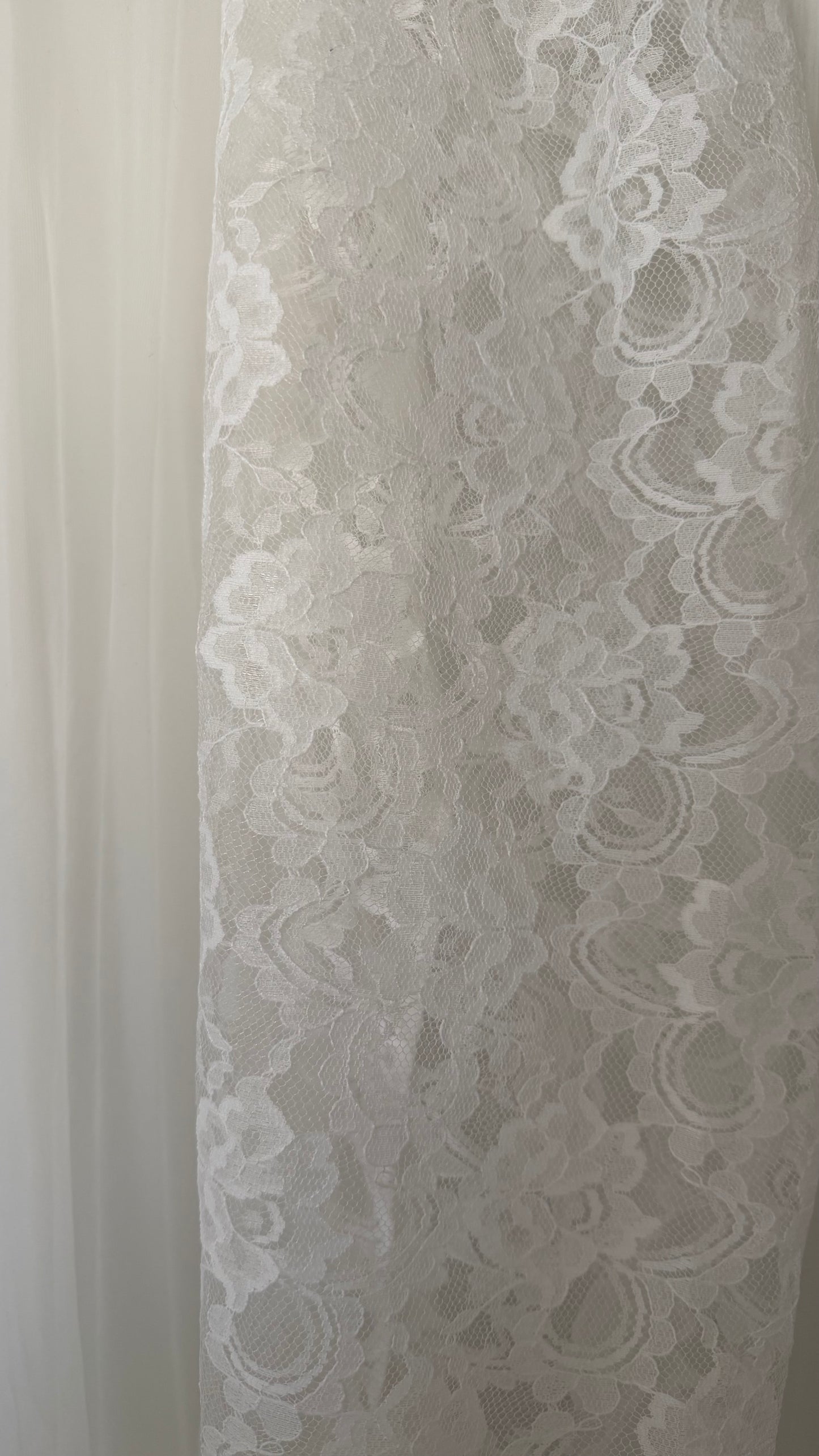 Rare Sheer Lace Longsleeve Peignoir Set
