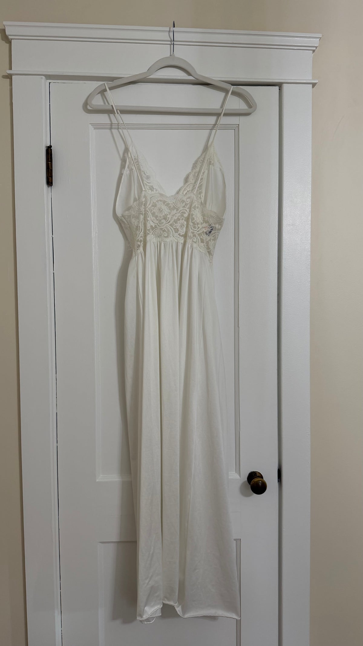 Lace Detail Low-Back Maxi Slip