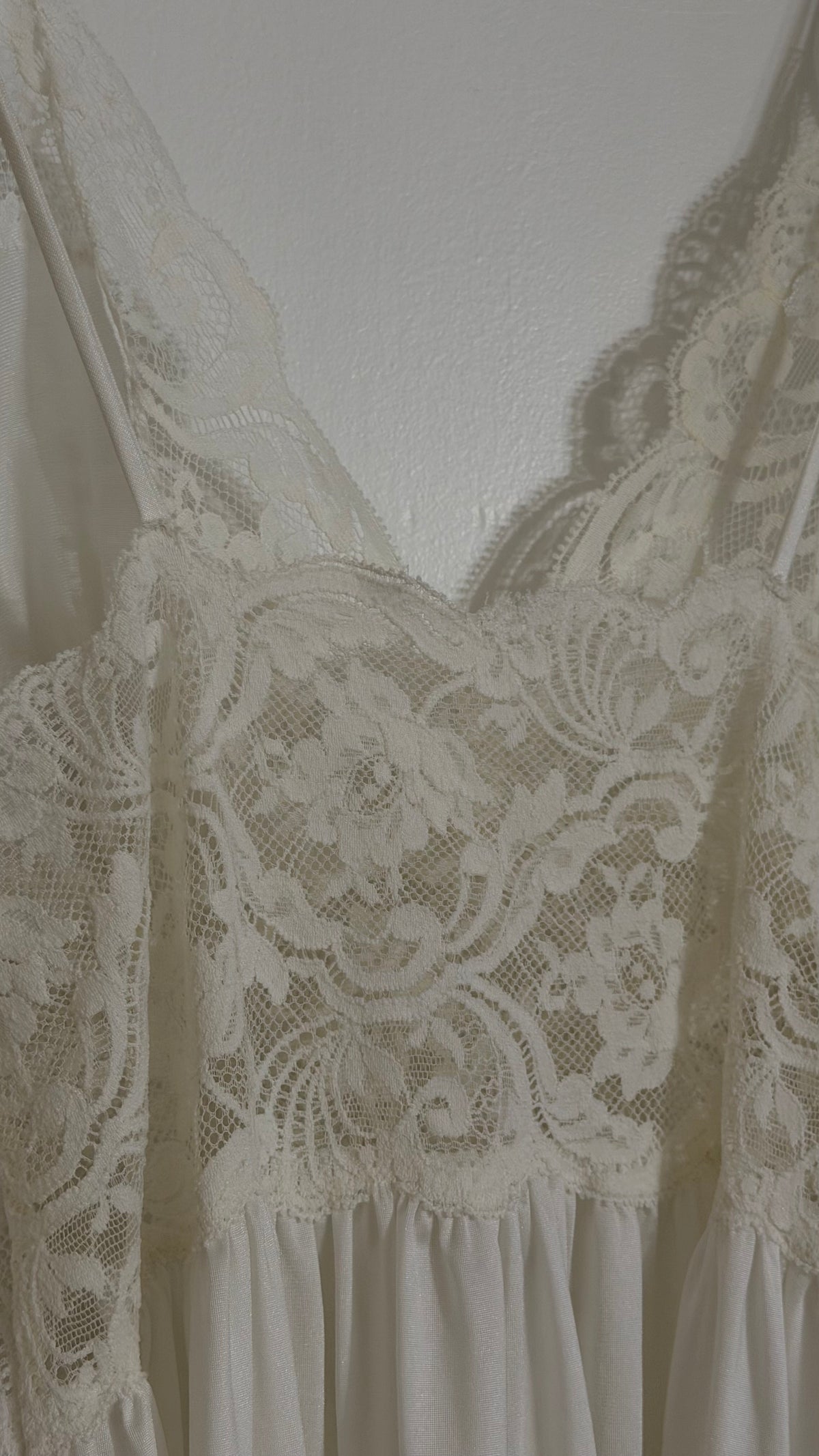 Lace Detail Low-Back Maxi Slip