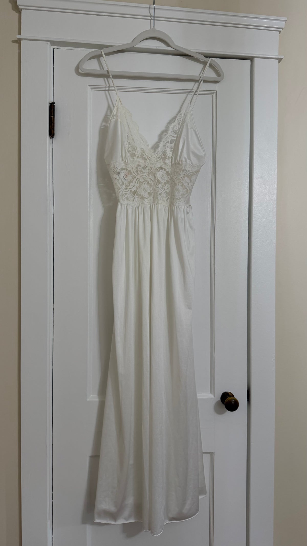 Lace Detail Low-Back Maxi Slip