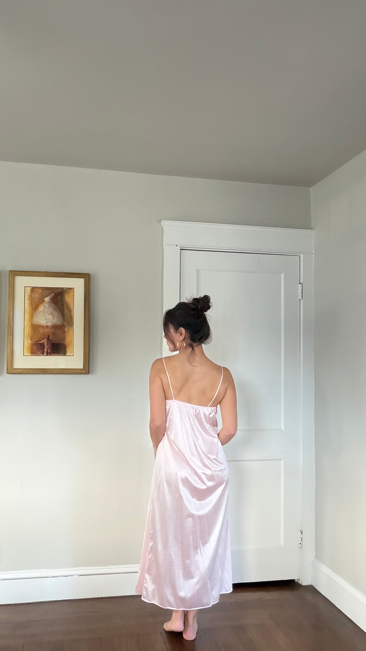Pink Lace & Ribbon Detail Peignoir Set