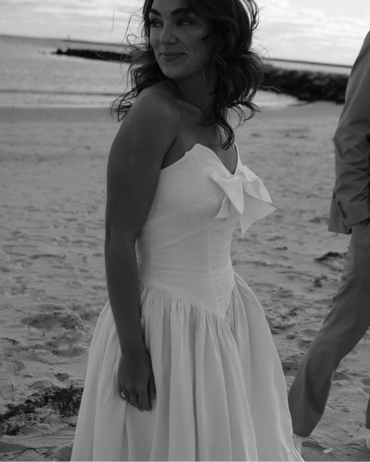 Rachel's Wedding Edit: Rare Bow-Detail Basque Waist Dress