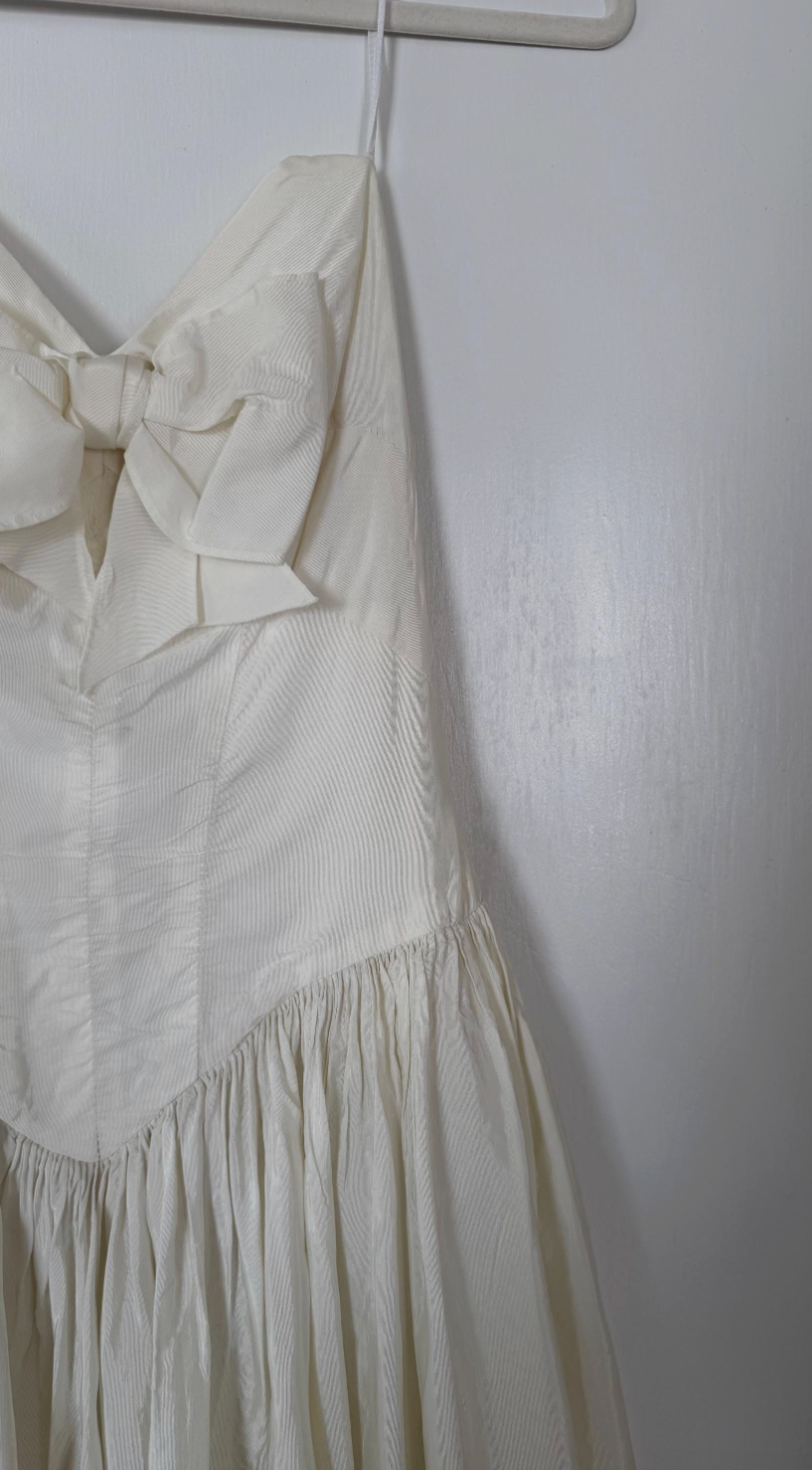 Rachel's Wedding Edit: Rare Bow-Detail Basque Waist Dress